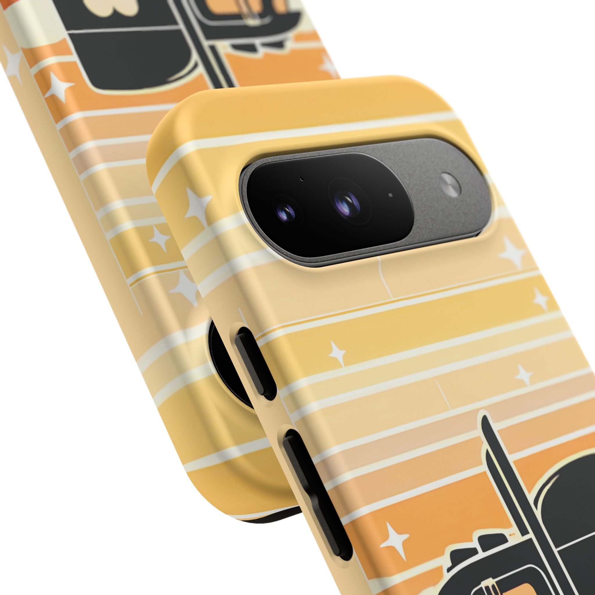 Trucker Heart Phone Case — Retro Semi Truck Protective Phone Cover