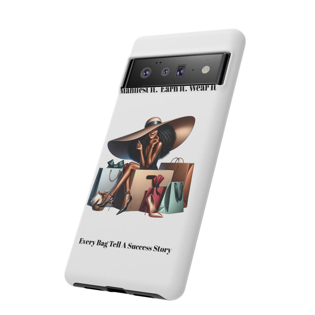 Phone Case - "Manifest It. Earn It. Wear It." Chic Shopper Design