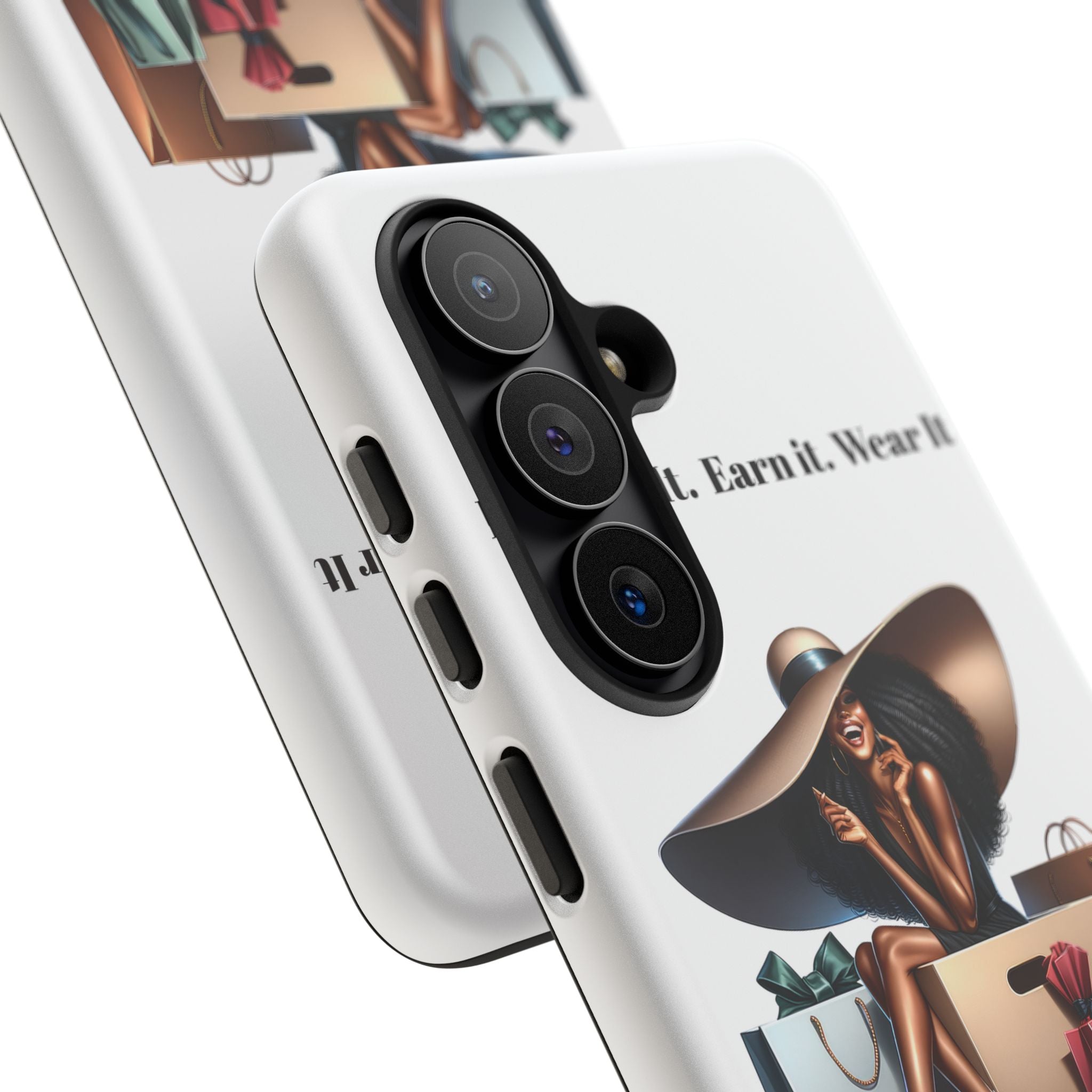 Phone Case - "Manifest It. Earn It. Wear It." Chic Shopper Design