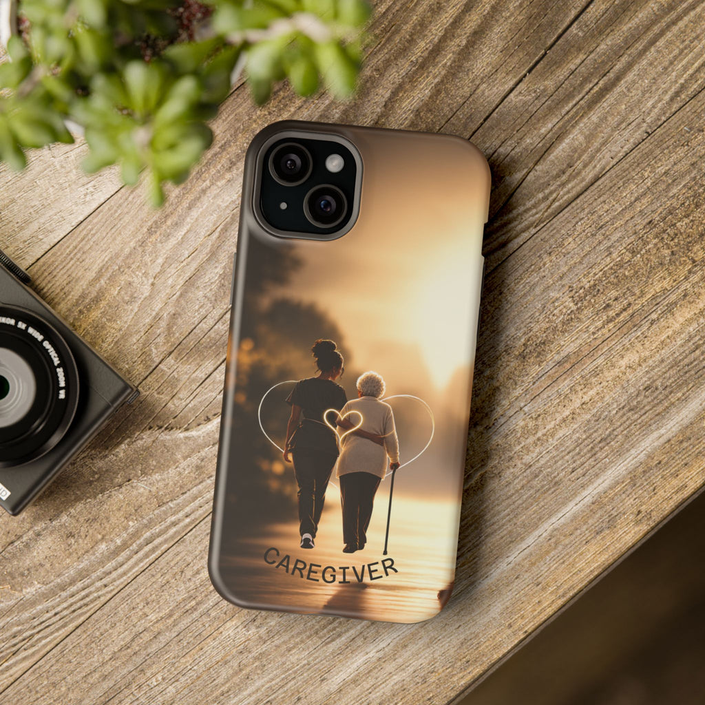 Caregiver Phone Case — Impact-Resistant Protective Case with Heart Design