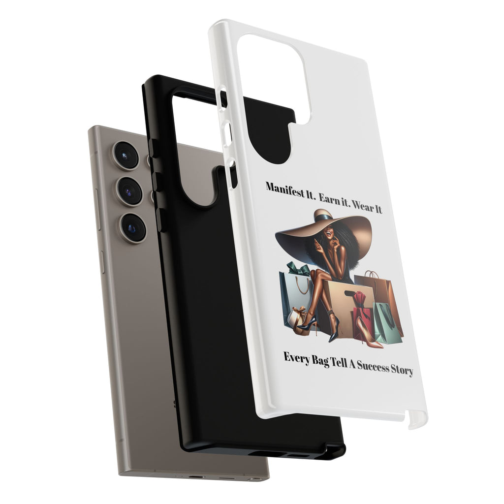 Phone Case - "Manifest It. Earn It. Wear It." Chic Shopper Design