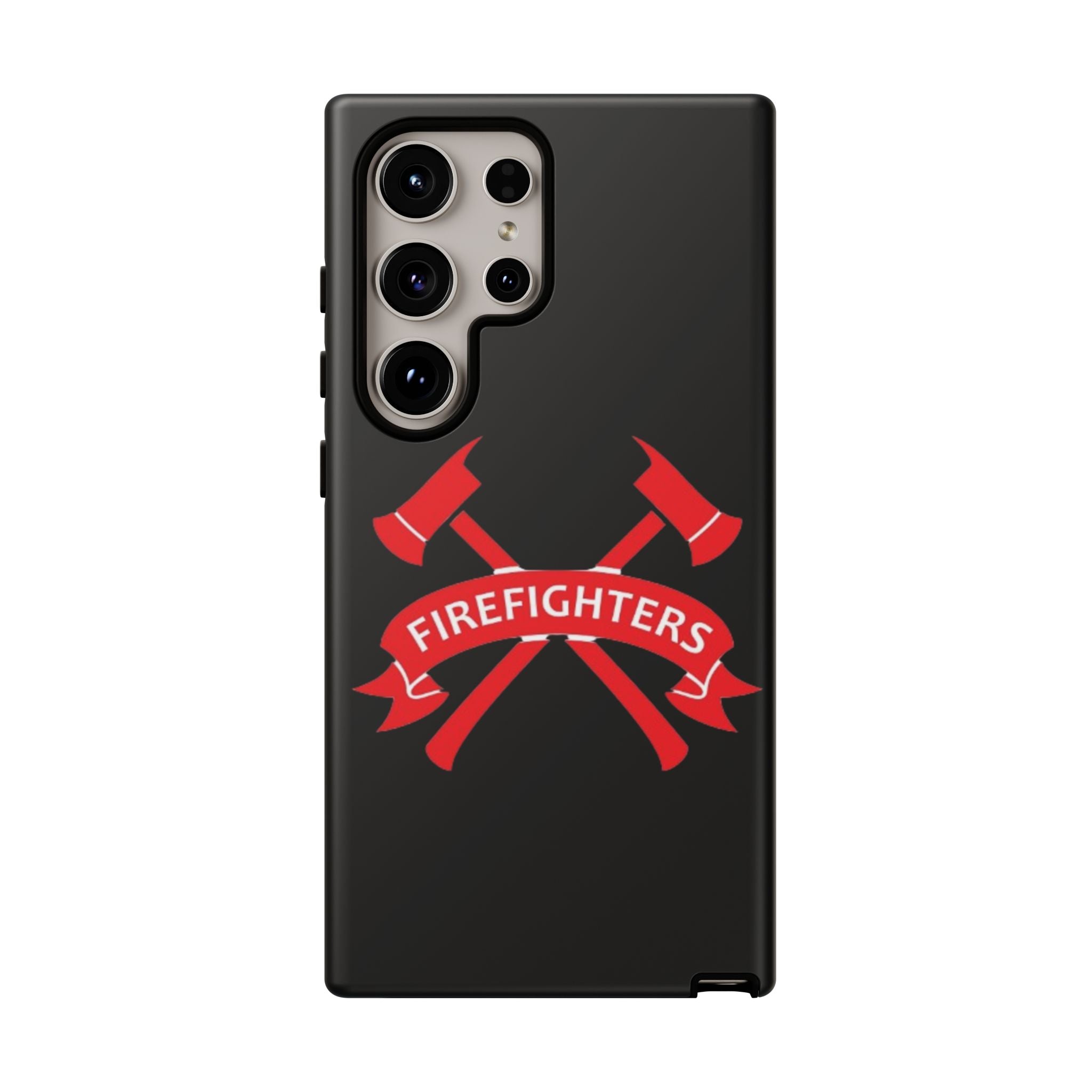 Firefighters Tough Phone Case — Red Crossed Axes Design