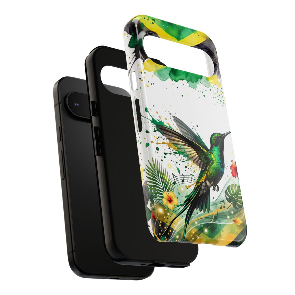Hummingbird Jamaica Tough Phone Case – Tropical Floral Protective Cover