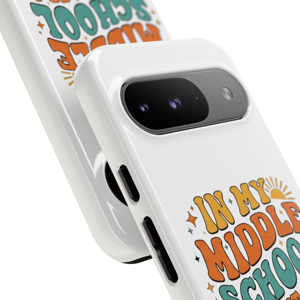 Middle School Parent Phone Case — "In My Middle School Parent Era" Retro Design