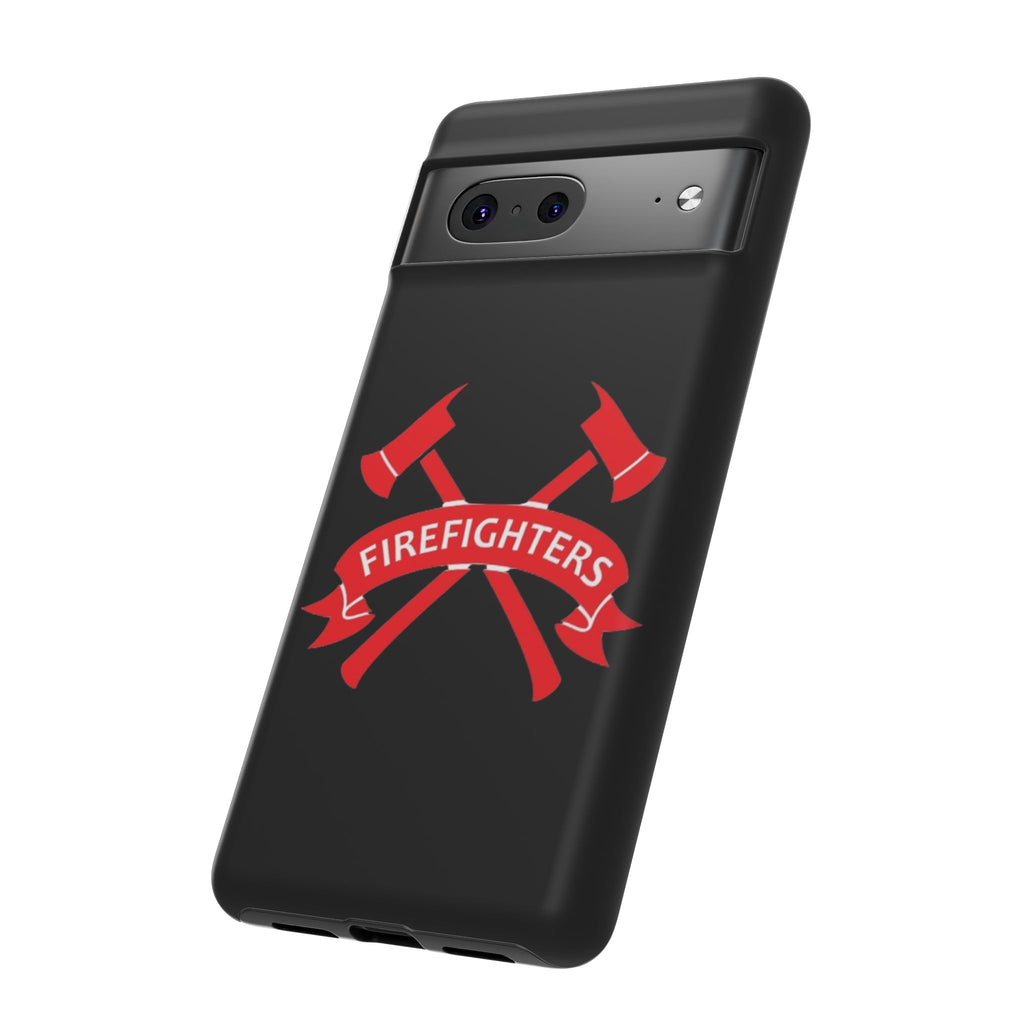 Firefighters Tough Phone Case — Red Crossed Axes Design