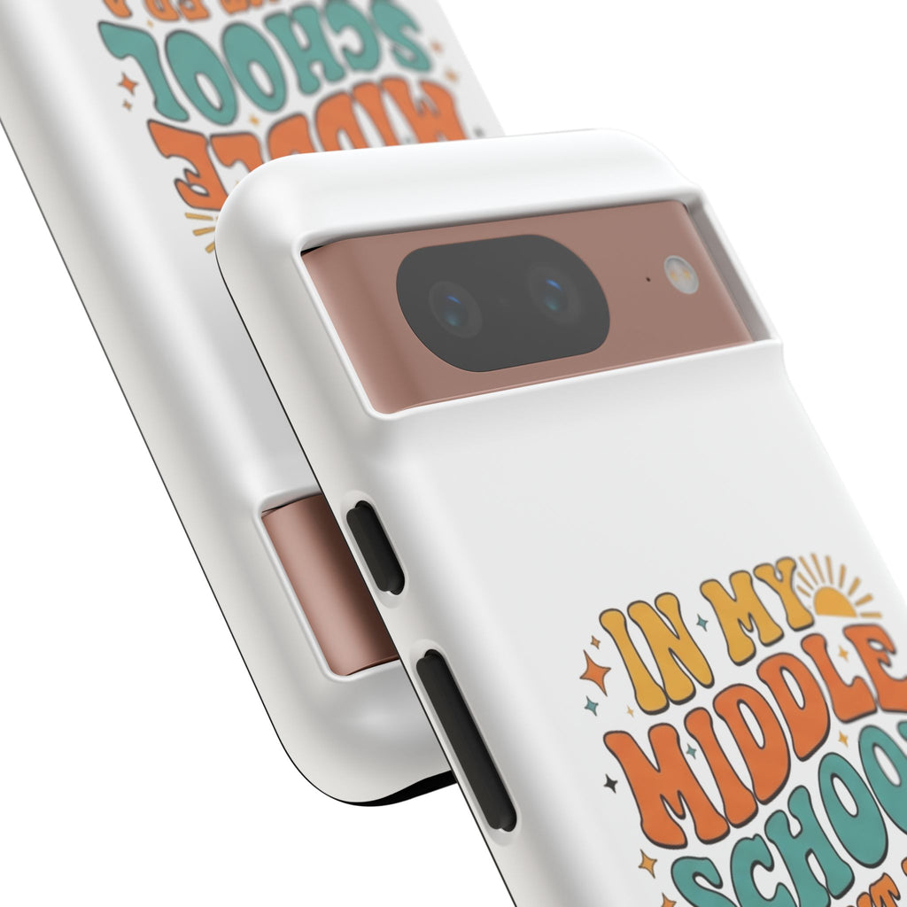 Middle School Parent Phone Case — "In My Middle School Parent Era" Retro Design