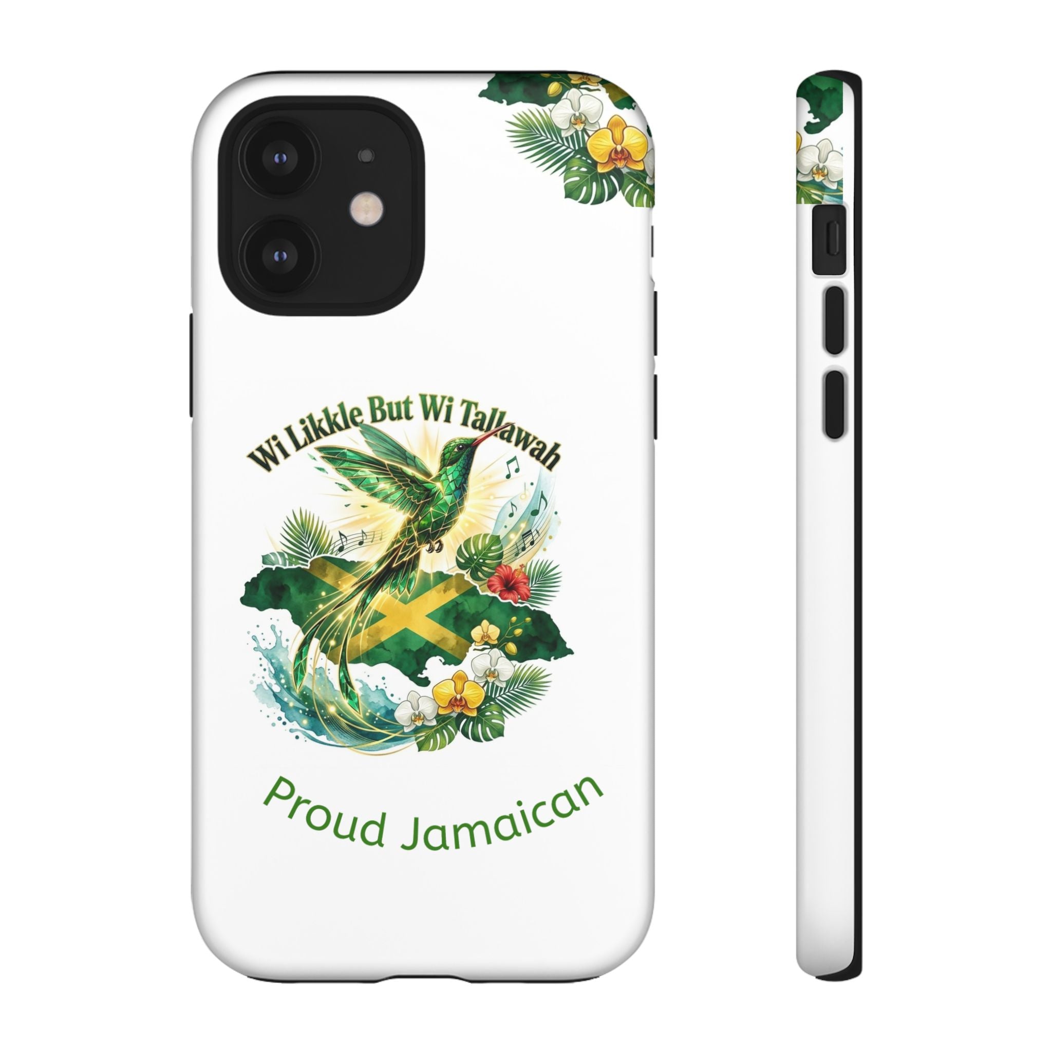 Jamaica Hummingbird Phone Case — “Wi Likkle But Wi Tallawah” Tropical Protective Cover