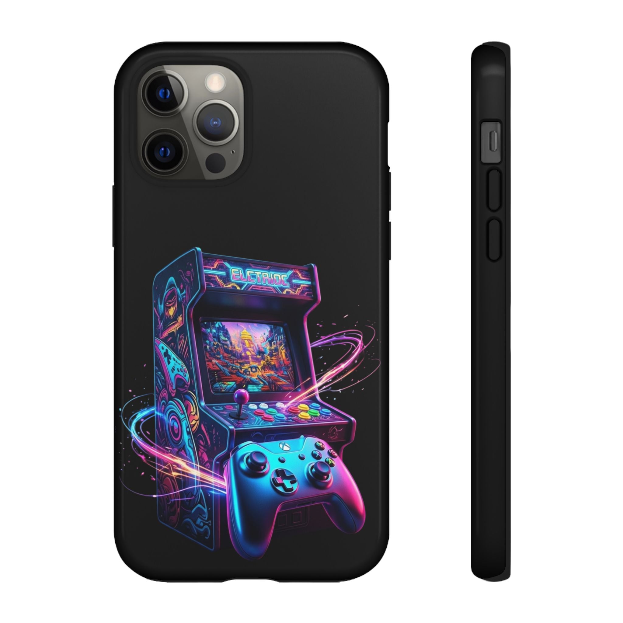 Retro Arcade Phone Case — Neon Gaming Controller Design