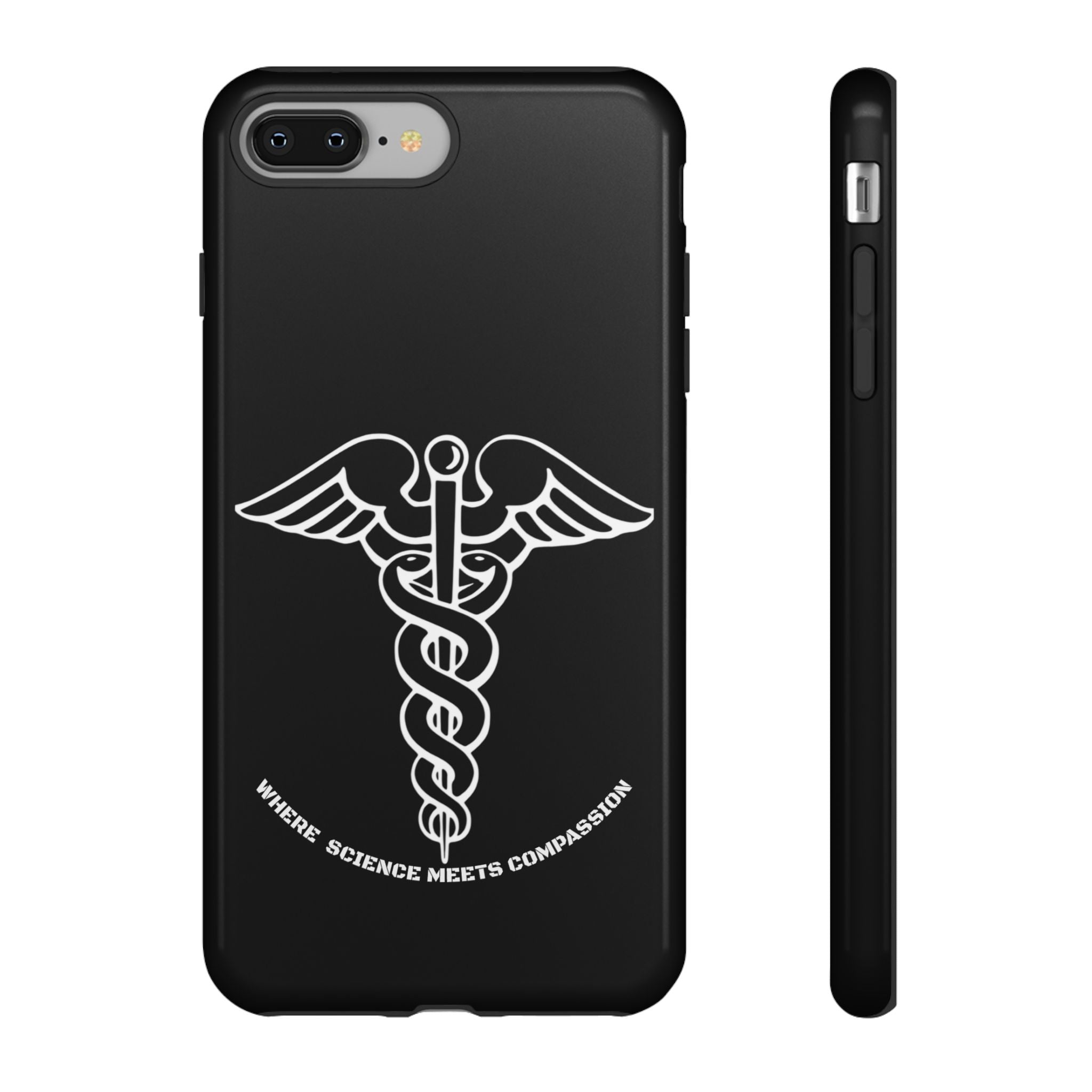 Medical Caduceus Phone Case — "Where Science Meets Compassion" Protective iPhone Cover