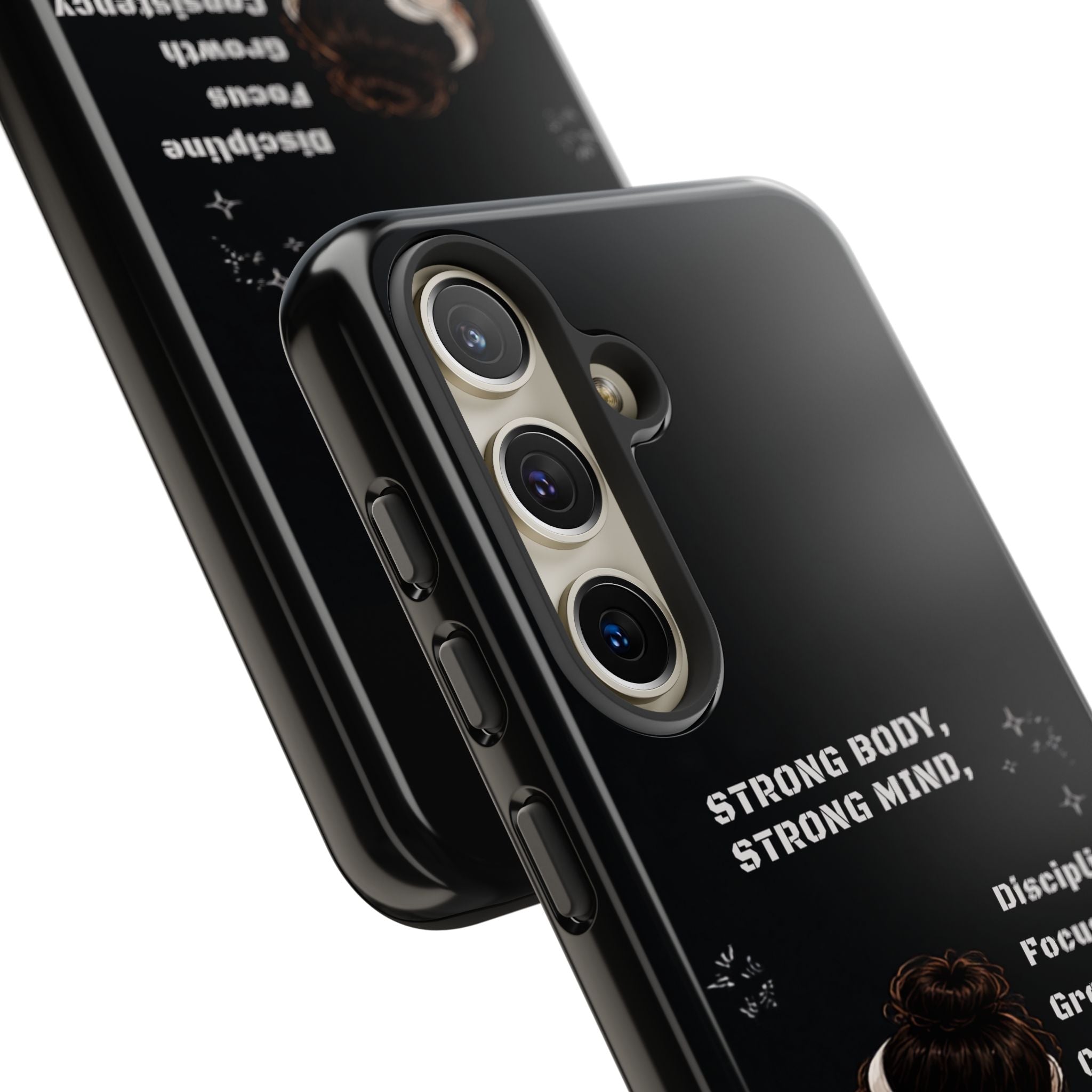 Strong Body, Strong Mind Phone Case — Motivational Fitness Protective Case