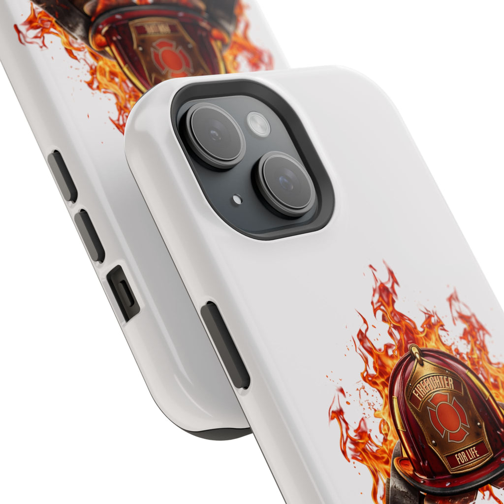Firefighter Helmet Flames Phone Case — Station 117 Magnetic Impact-Resistant Case