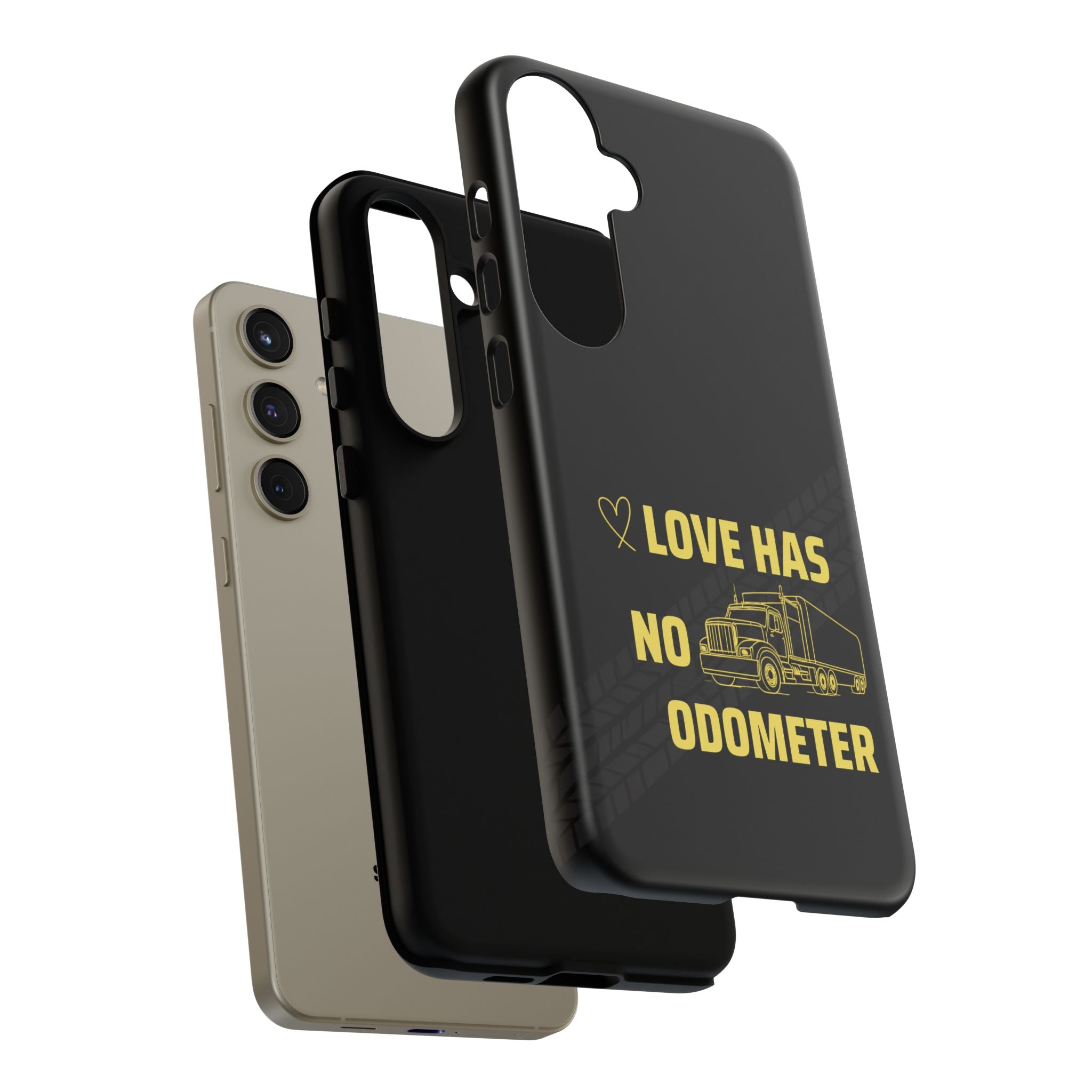 Love Has No Odometer Phone Case — Trucker Romance Protective Cover