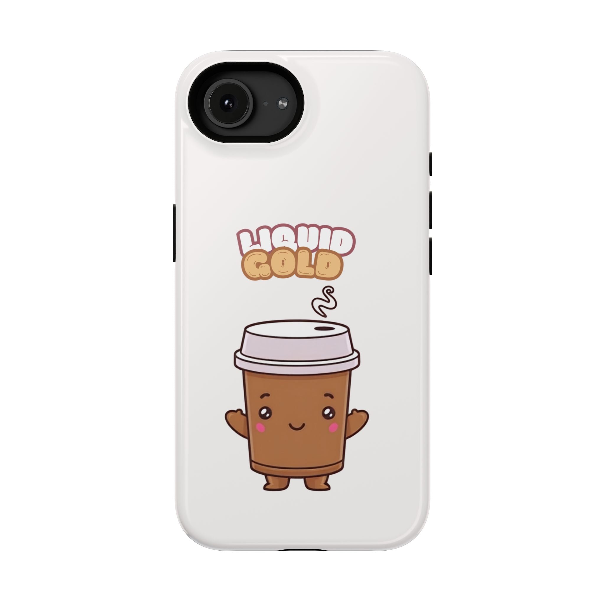 Coffee Cup Phone Case – “Liquid Gold” Cute Kawaii Espresso Impact-Resistant Case