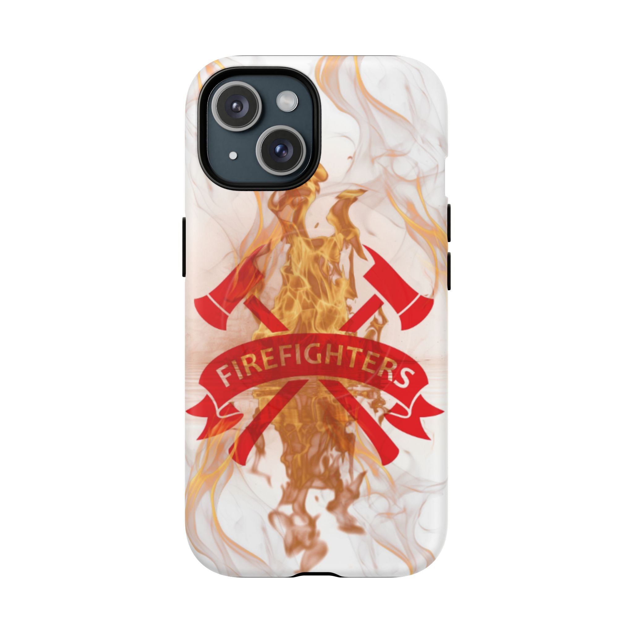 Firefighter Emblem Tough Magnetic Phone Case — Flame Design