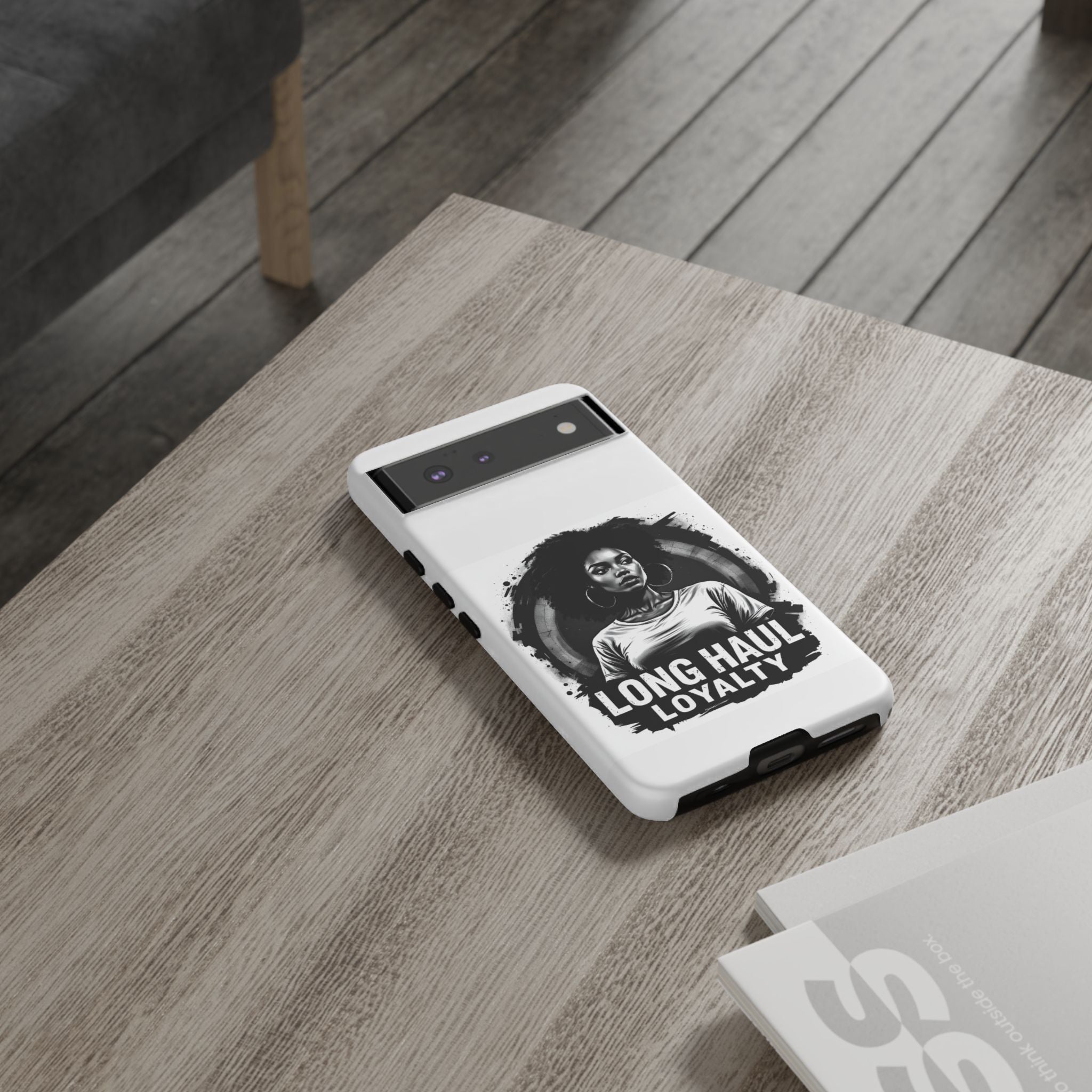 Phone Case — "Long Haul Loyalty" Black & White Portrait Protective Case