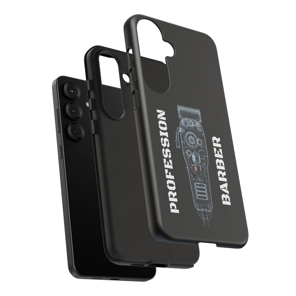 Barber Clip Cord X‑Ray Tough Phone Case – Professional Barber Gift