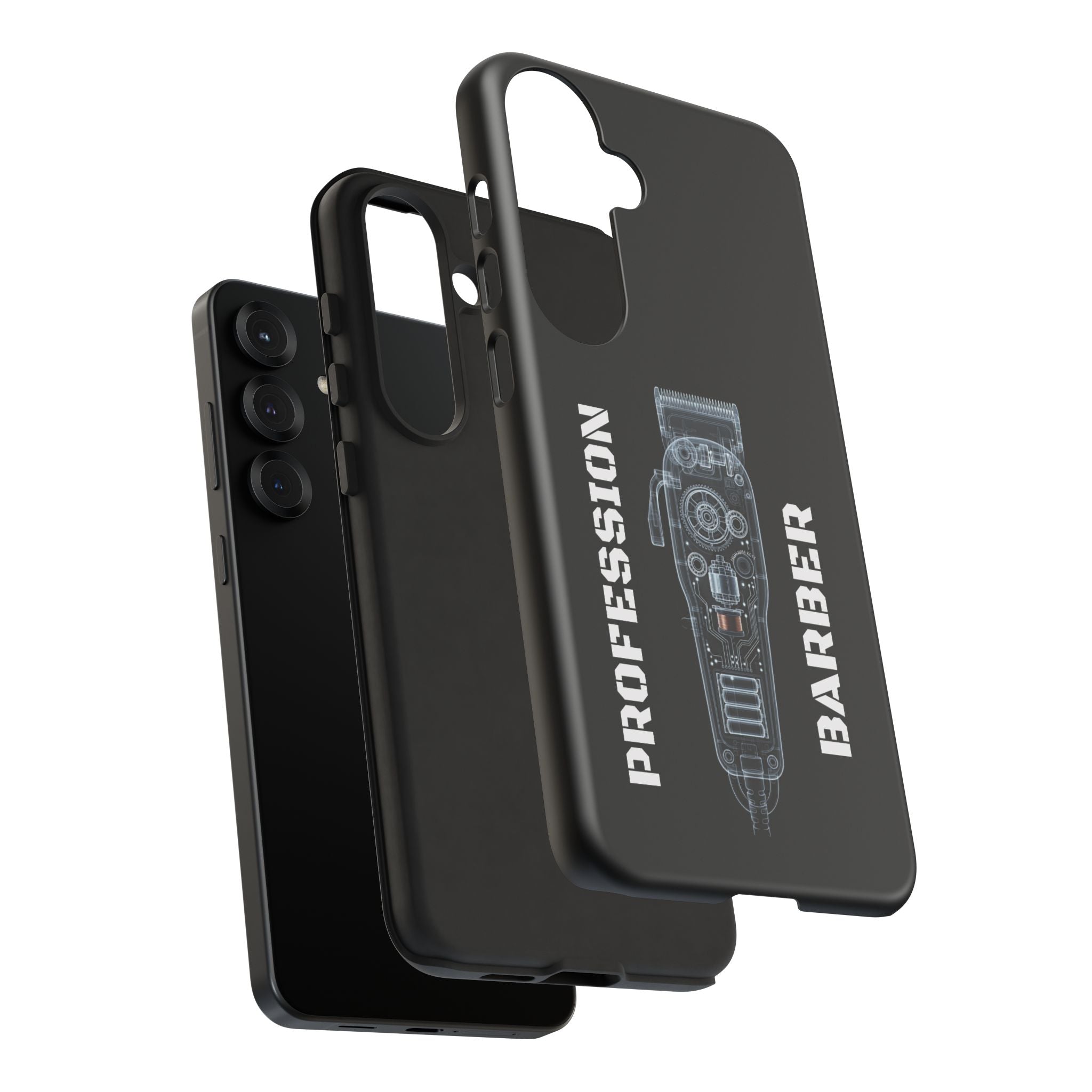 Barber Clip Cord X‑Ray Tough Phone Case – Professional Barber Gift