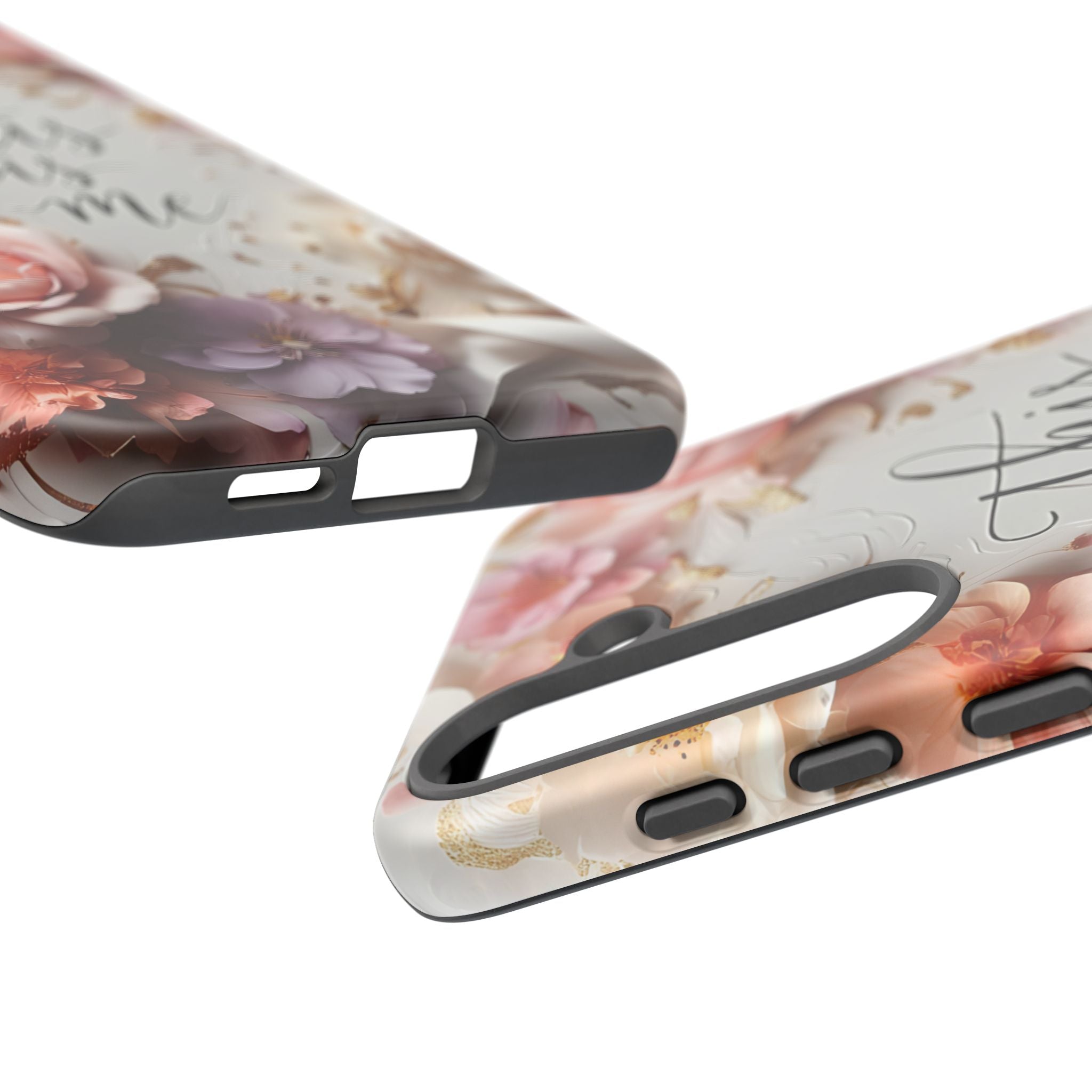 Floral "This Is Me" Tough Phone Case — Protective Floral iPhone Cover for Self-Expression, Gift for Her