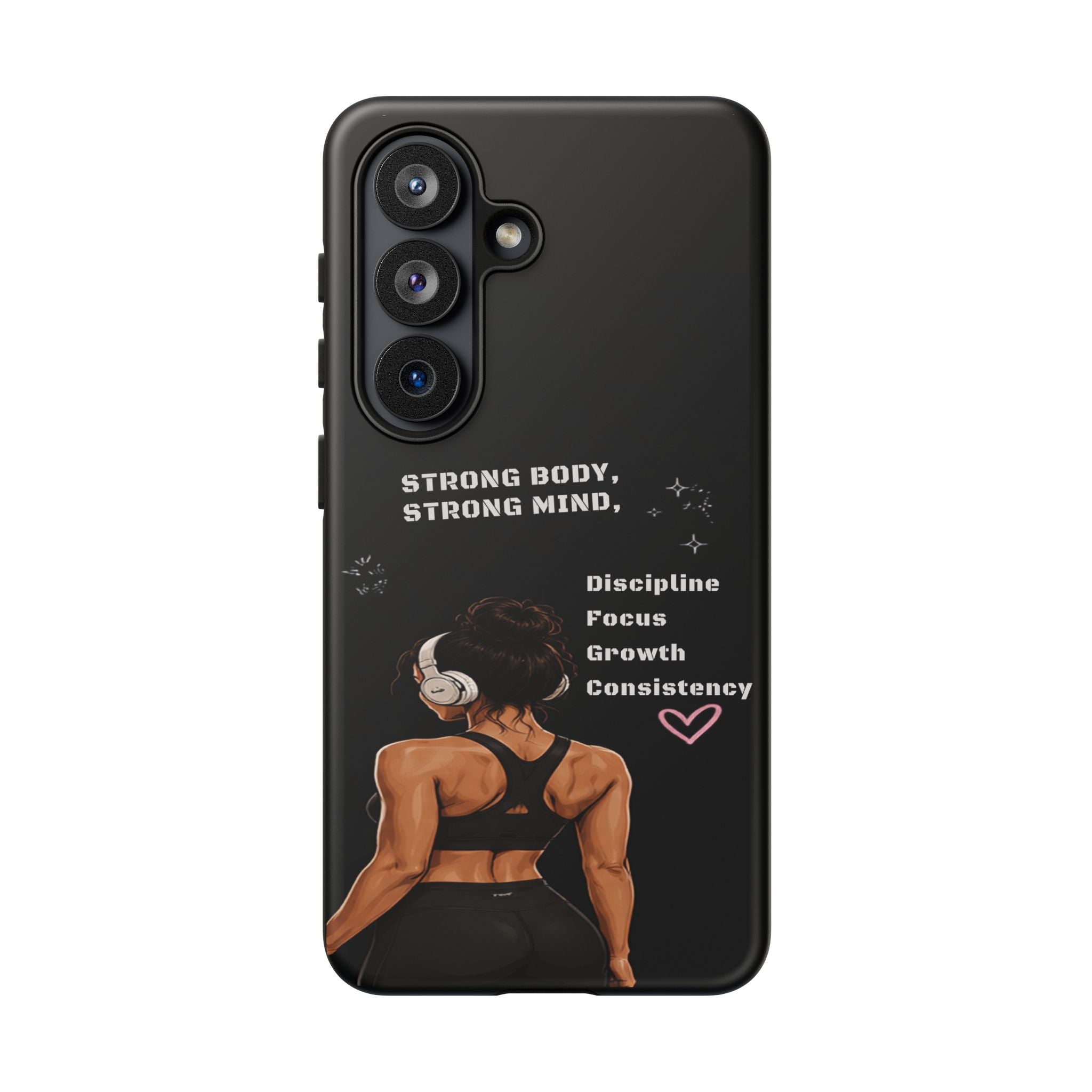 Strong Body, Strong Mind Phone Case — Motivational Fitness Protective Case