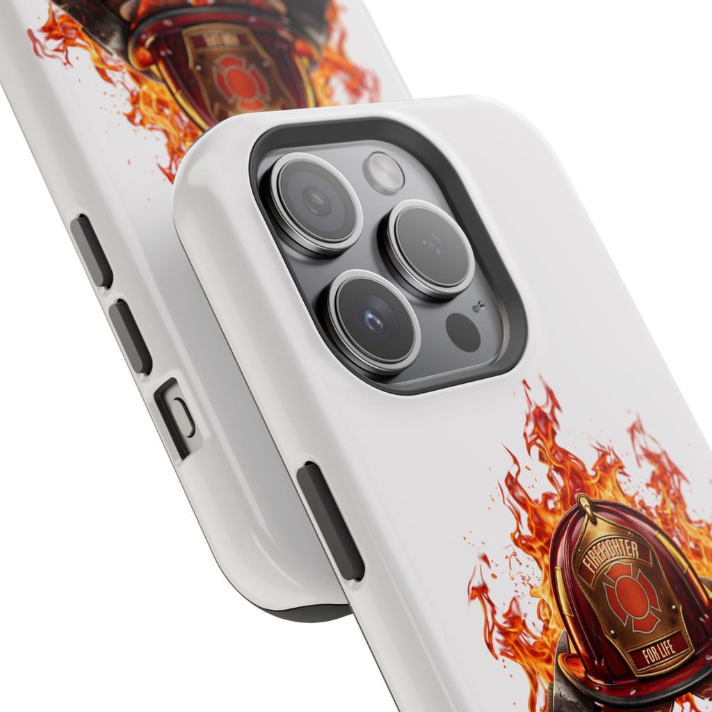 Firefighter Helmet Flames Phone Case — Station 117 Magnetic Impact-Resistant Case