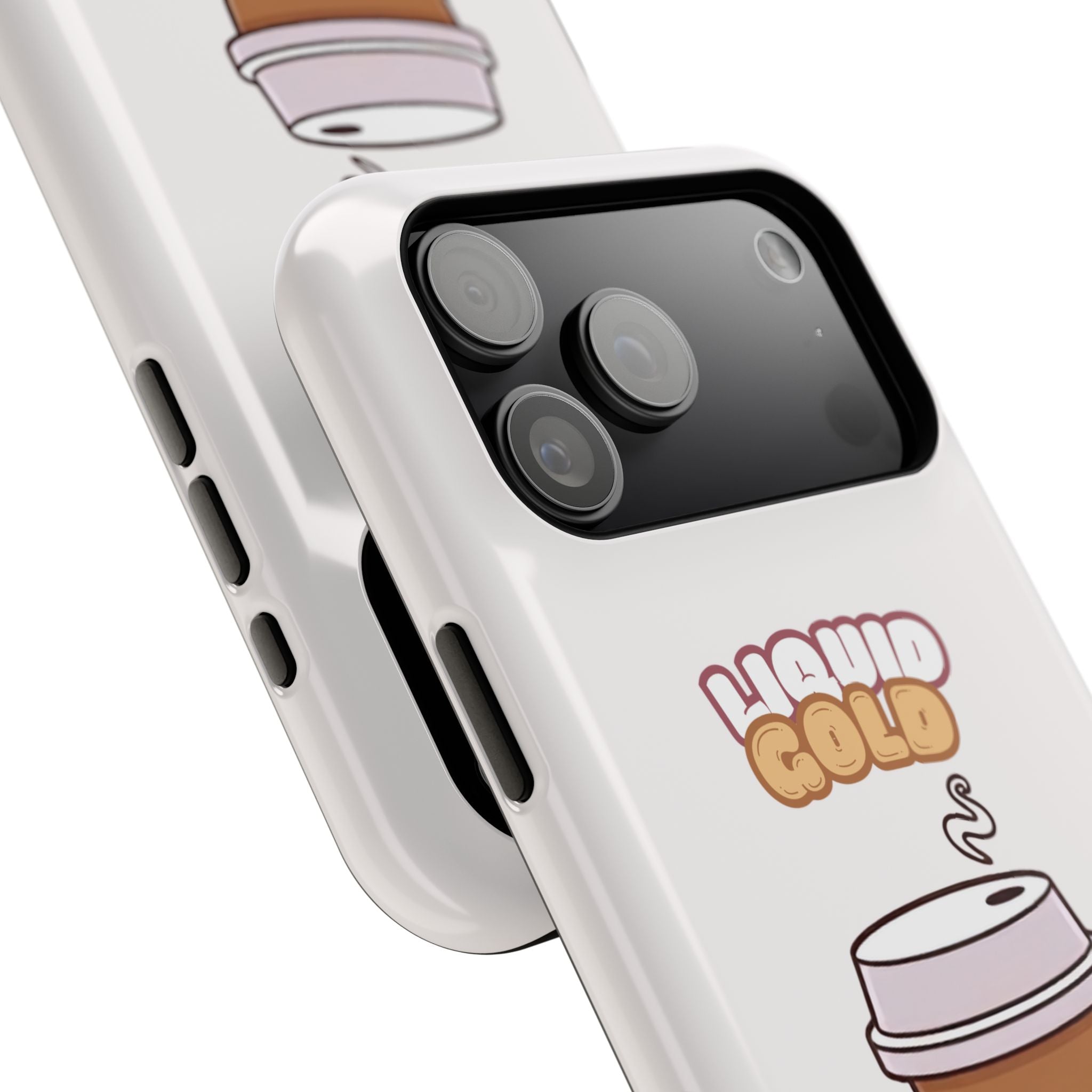 Coffee Cup Phone Case – “Liquid Gold” Cute Kawaii Espresso Impact-Resistant Case