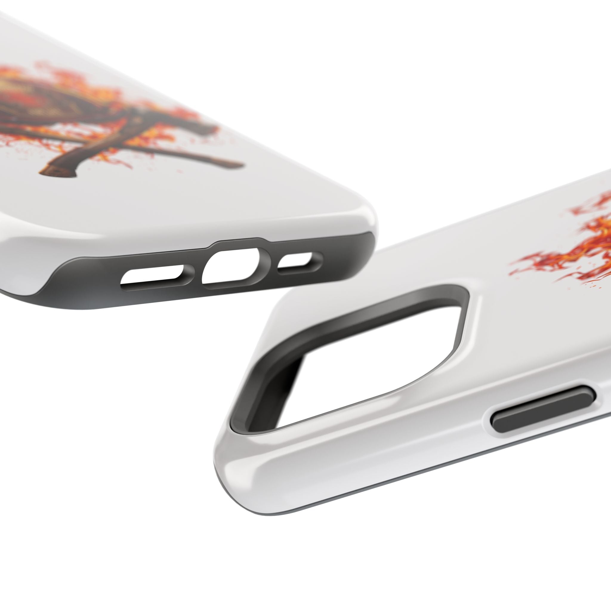 Firefighter Helmet Flames Phone Case — Station 117 Magnetic Impact-Resistant Case