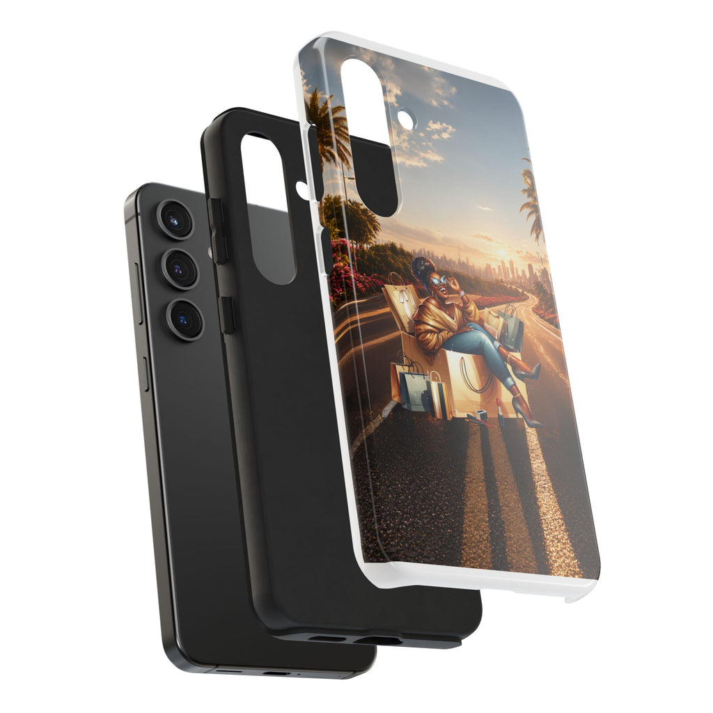 Sunset Roadtrip Tough Phone Case — Relaxed Traveler Design