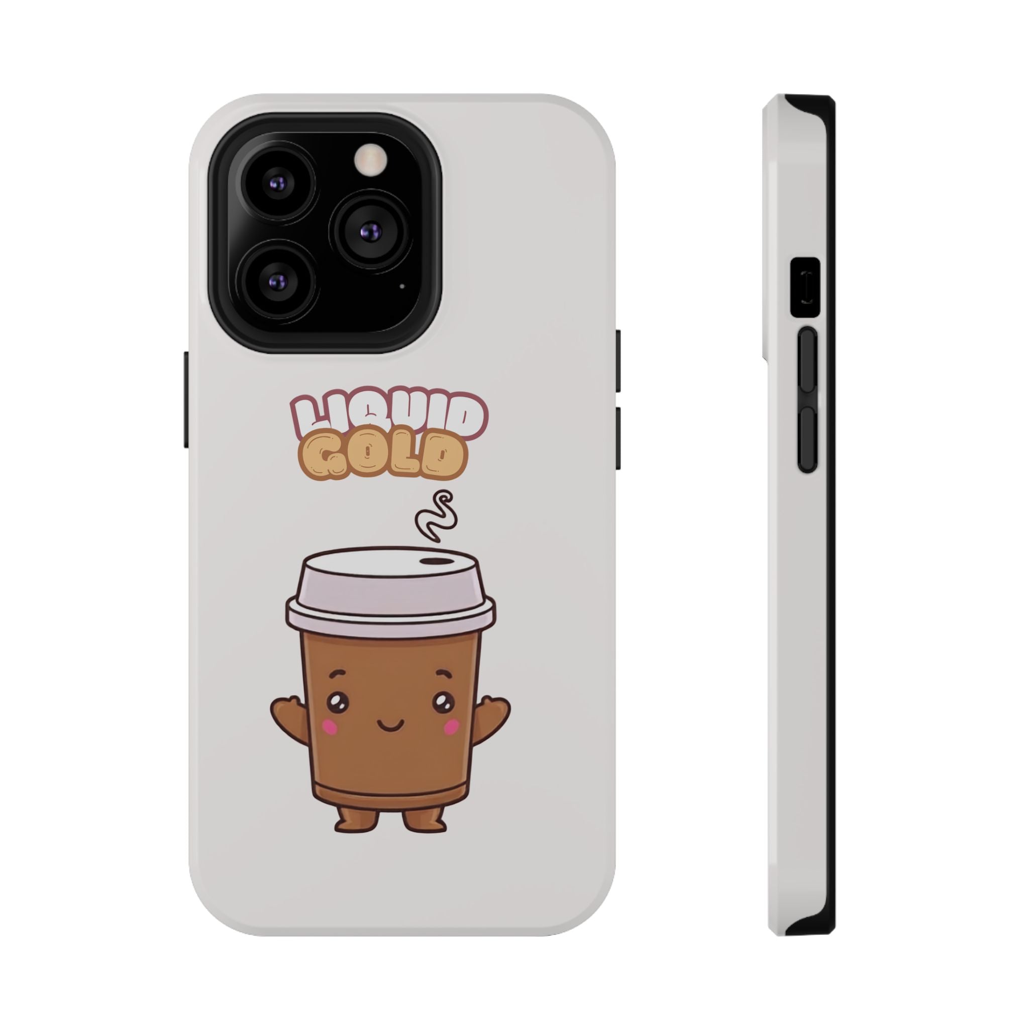 Coffee Cup Phone Case – “Liquid Gold” Cute Kawaii Espresso Impact-Resistant Case