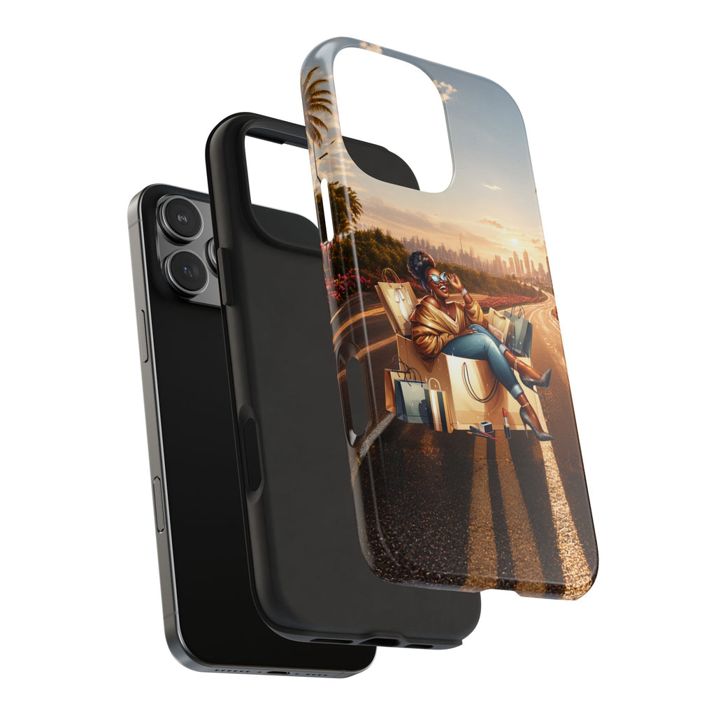 Sunset Roadtrip Tough Phone Case — Relaxed Traveler Design