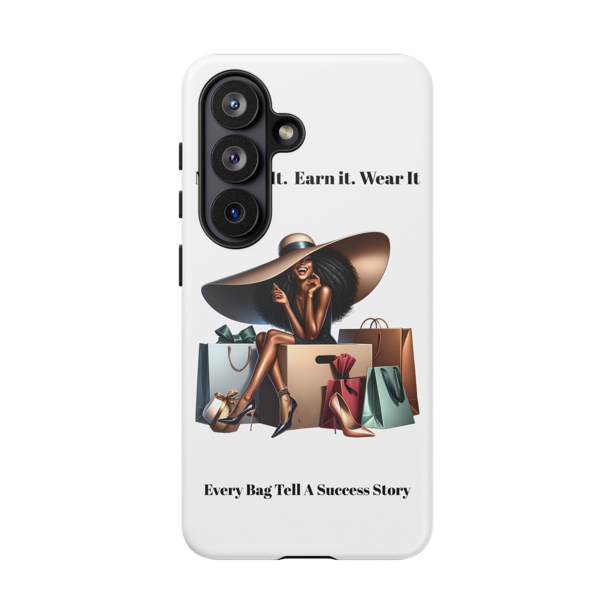 Phone Case - "Manifest It. Earn It. Wear It." Chic Shopper Design