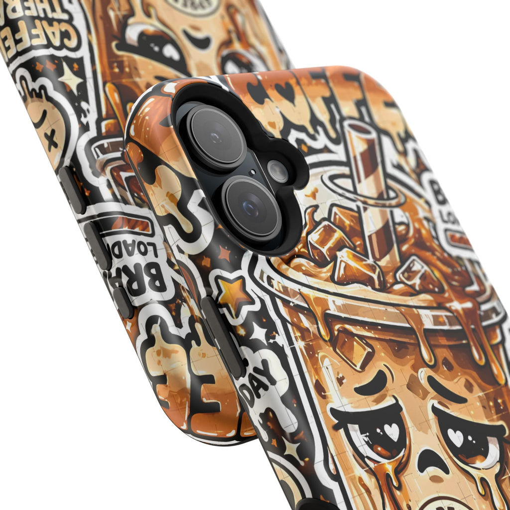 Iced Coffee Phone Case — “Sippin' & Survivin'” Magnetic Impact-Resistant Case