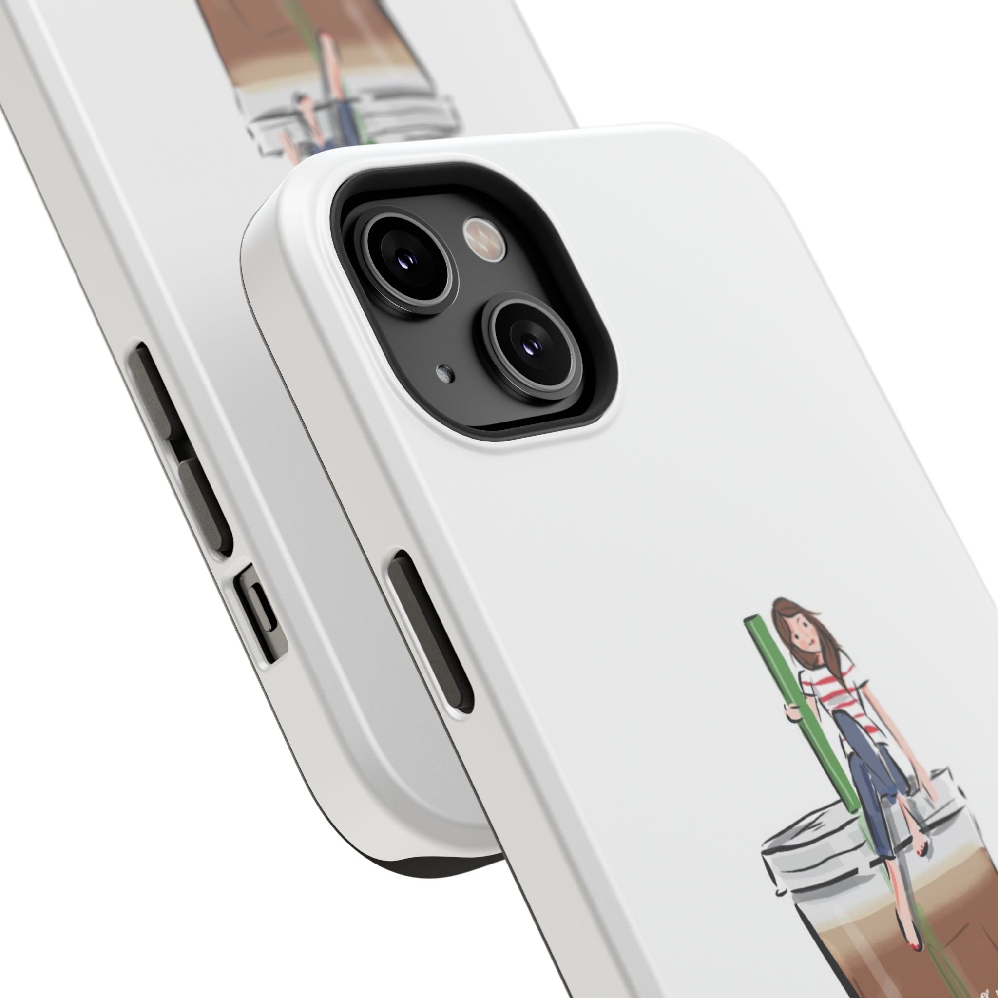 Iced Coffee & Me Phone Case — Cute Illustration 'Emotional Support Iced Coffee' Impact-Resistant Case