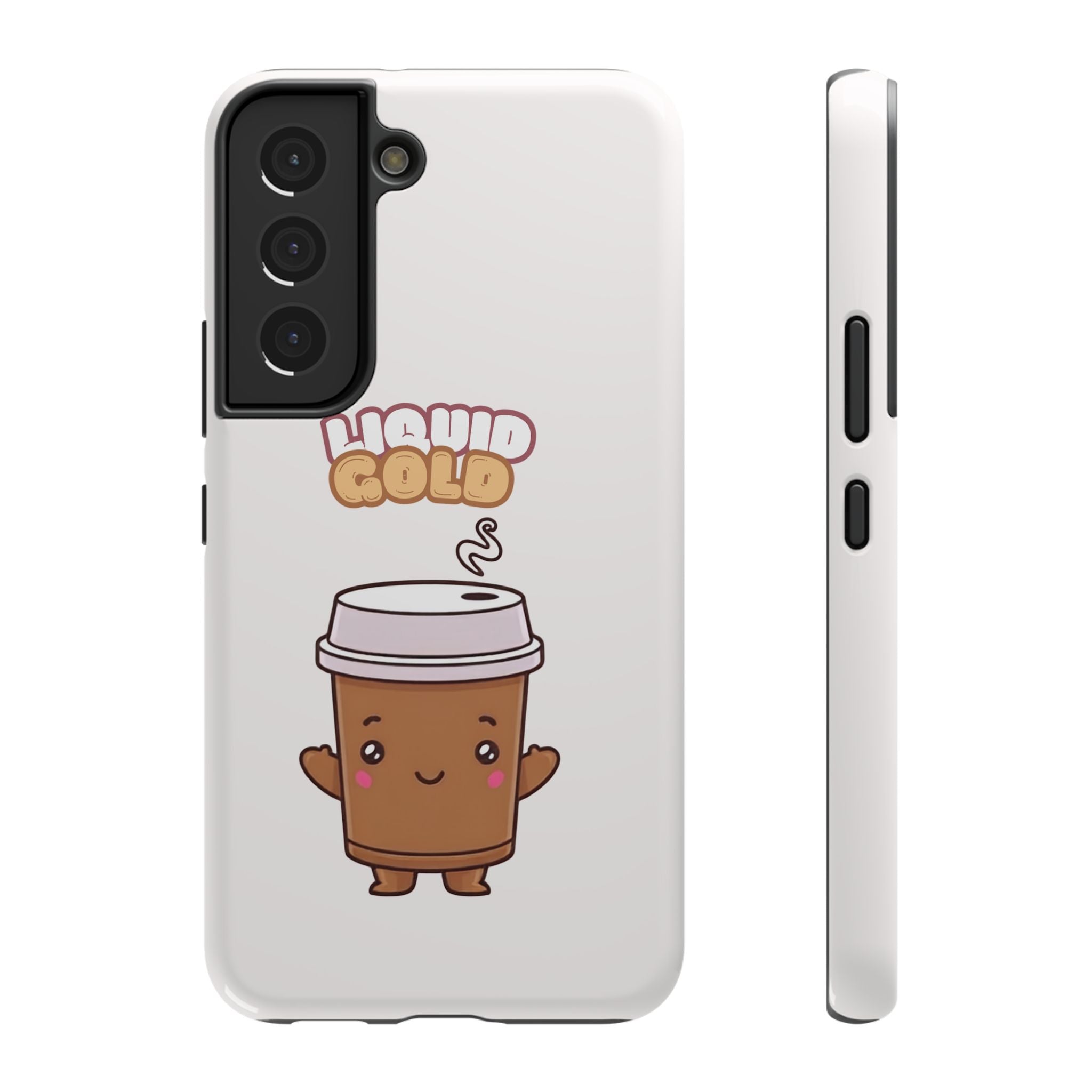 Coffee Cup Phone Case – “Liquid Gold” Cute Kawaii Espresso Impact-Resistant Case