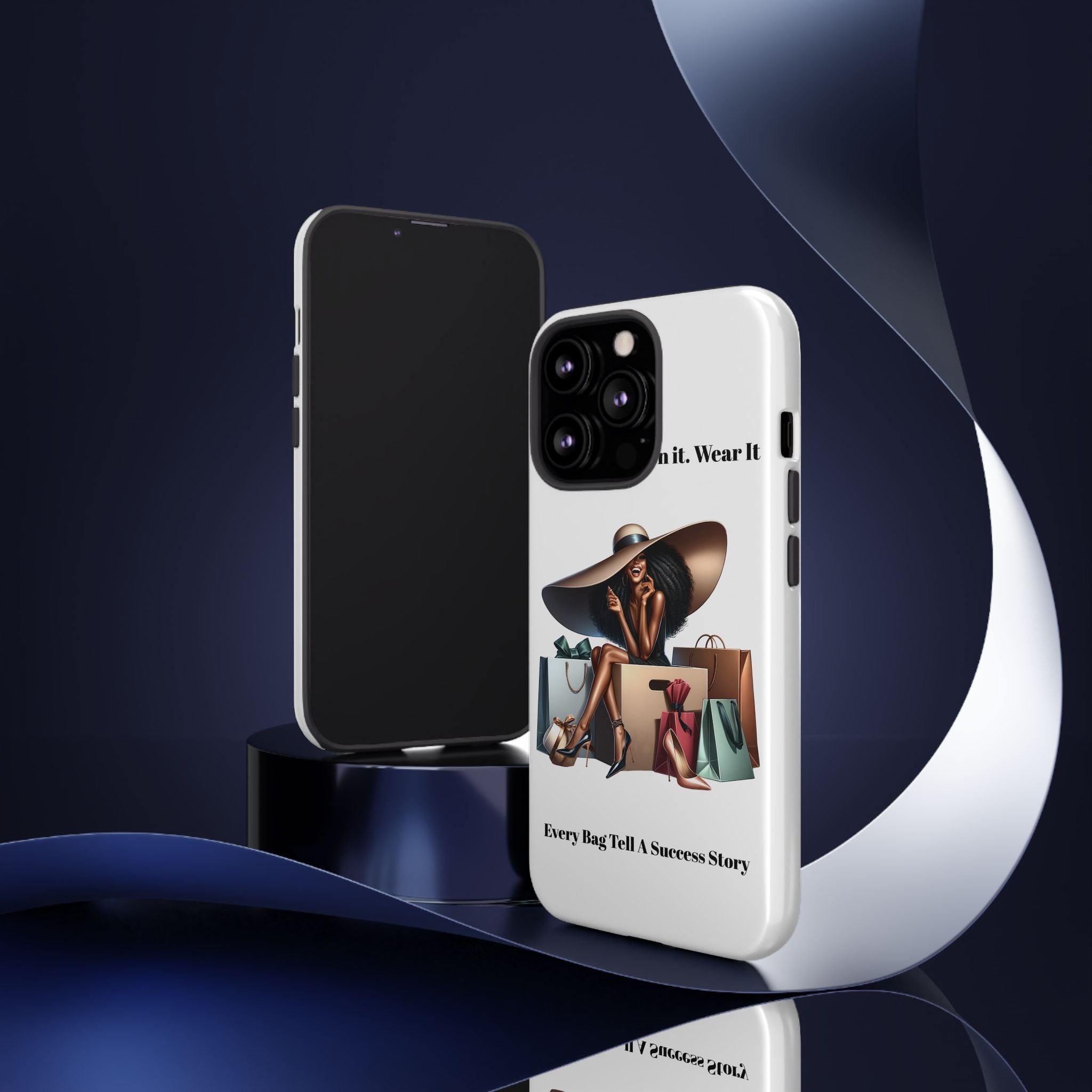 Phone Case - "Manifest It. Earn It. Wear It." Chic Shopper Design