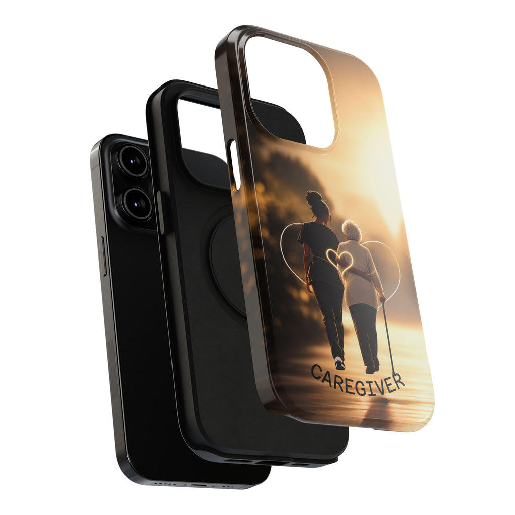 Caregiver Phone Case — Impact-Resistant Protective Case with Heart Design