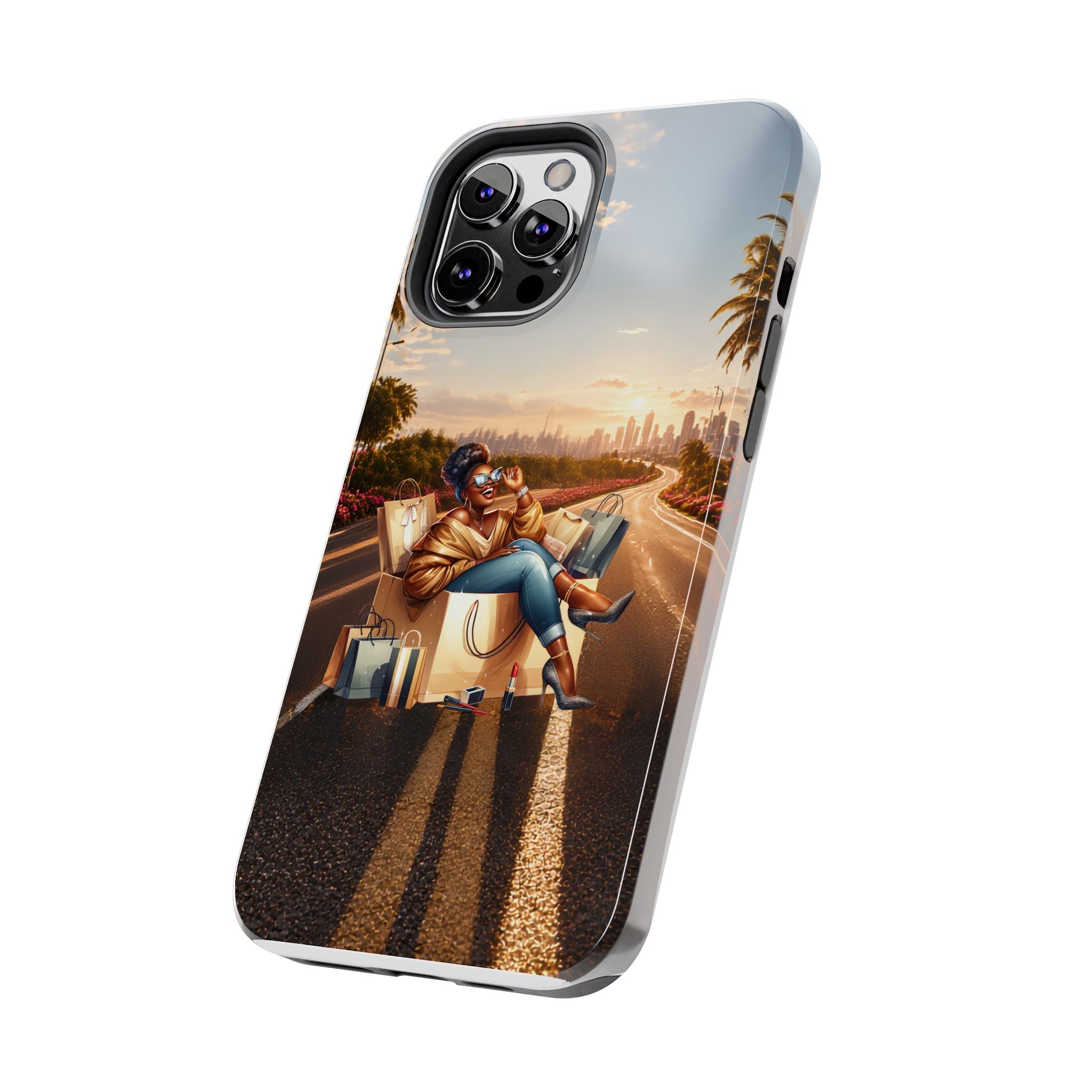 Sunset Roadtrip Tough Phone Case — Relaxed Traveler Design