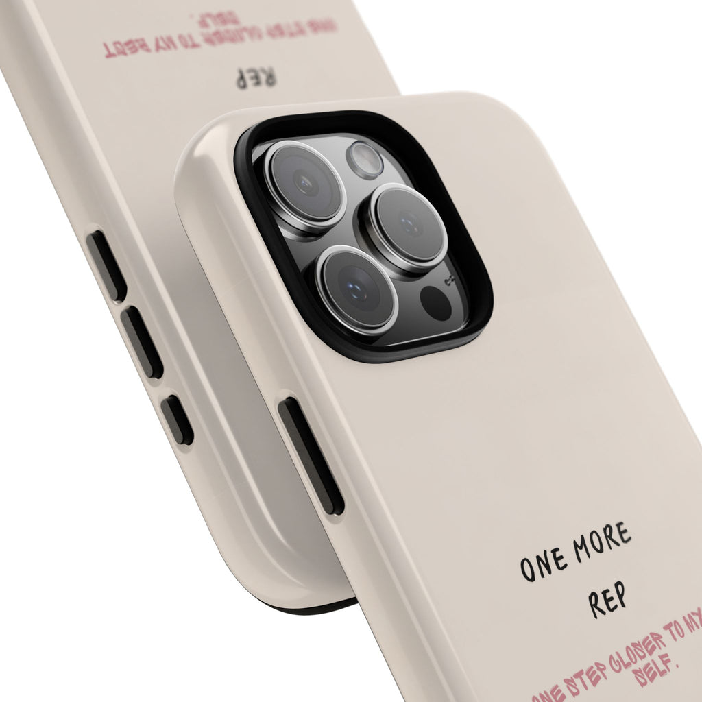 Gym Phone Case — "One More Rep" Workout Duffle & Sneakers Protective Case