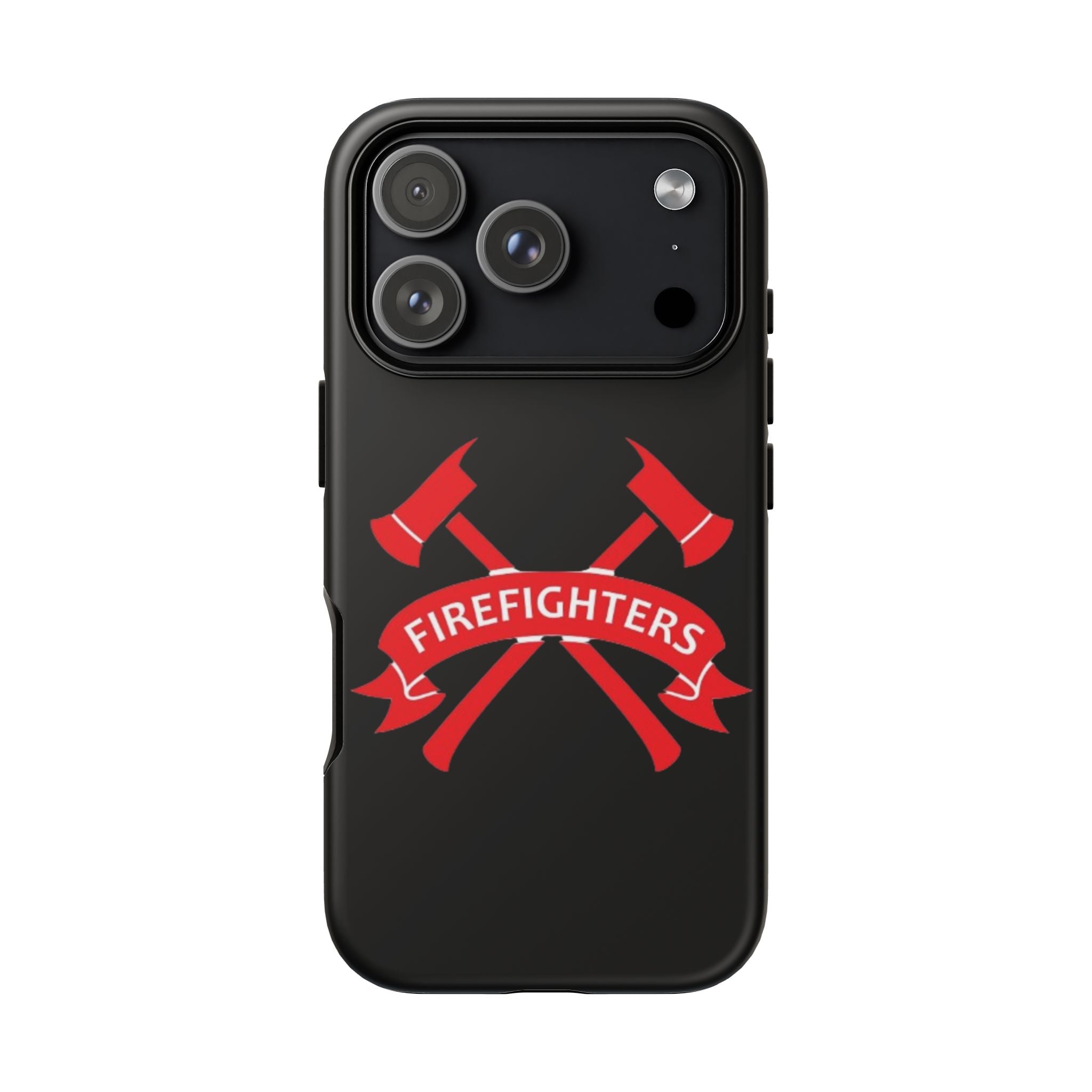 Firefighters Tough Phone Case — Red Crossed Axes Design