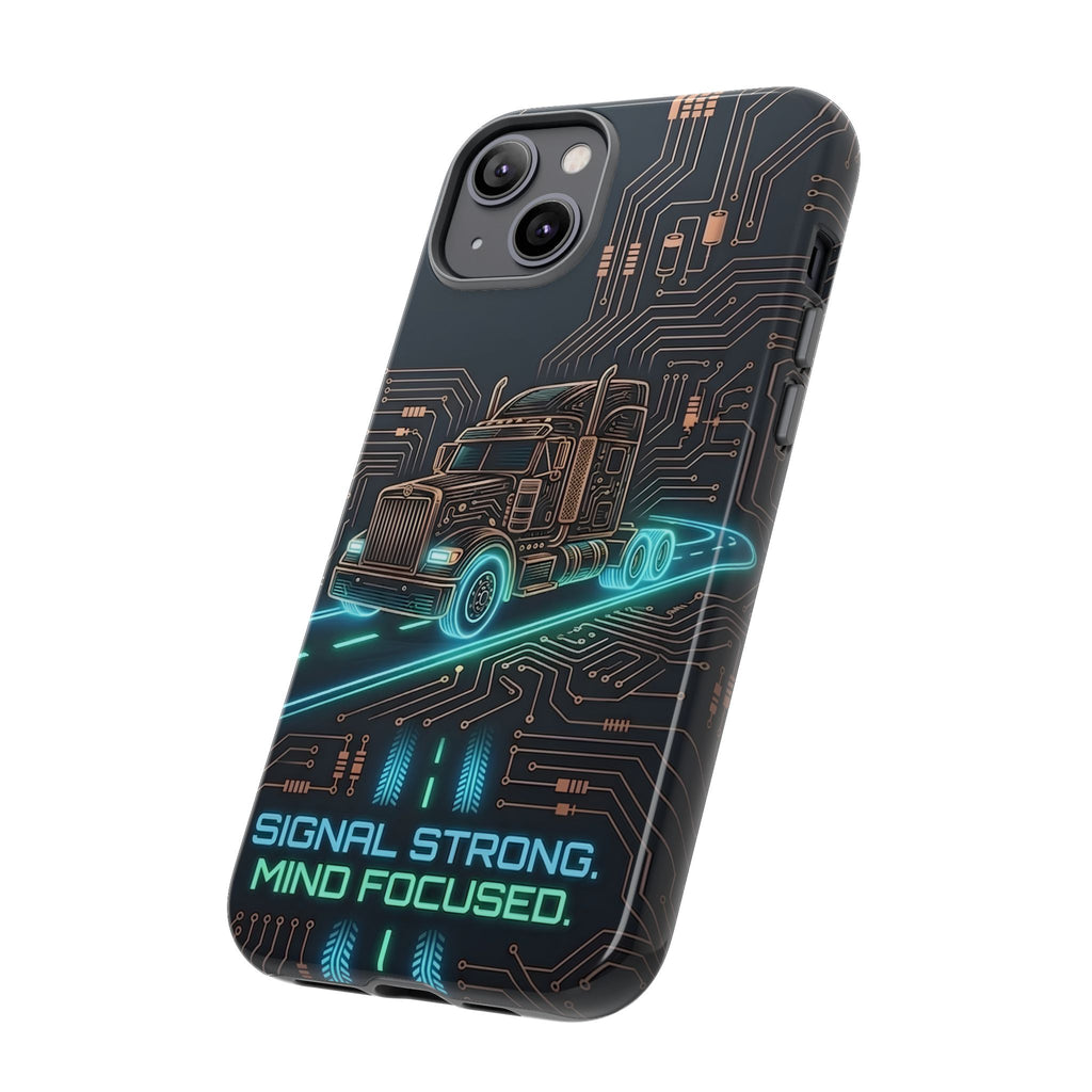 Truck Driver Gamer Phone Case — “Real Life. No Pause Button.”
