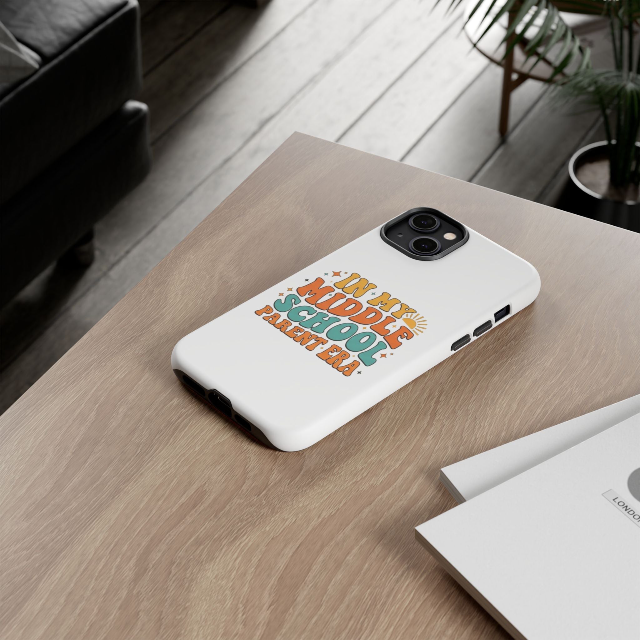 Middle School Parent Phone Case — "In My Middle School Parent Era" Retro Design