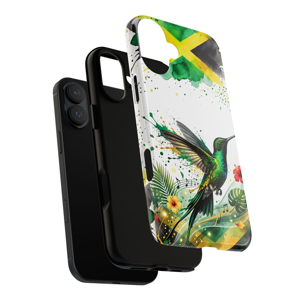 Hummingbird Jamaica Tough Phone Case – Tropical Floral Protective Cover