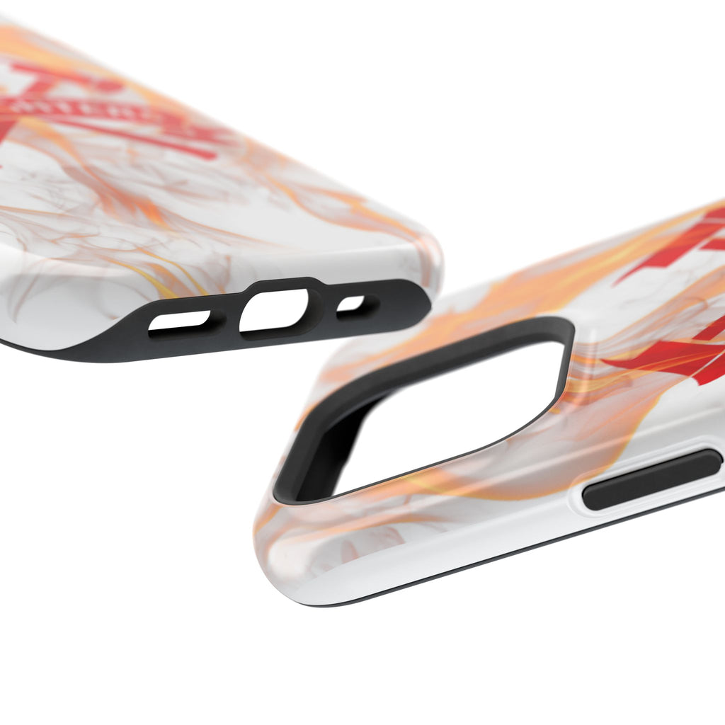 Firefighters Magnetic Impact-Resistant Phone Case — Flame Design with Maltese Cross