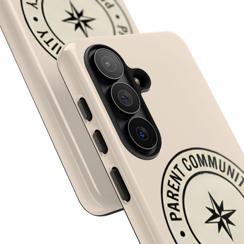 Parent Community Tough Phone Case — Durable Compass Logo Protective Cover