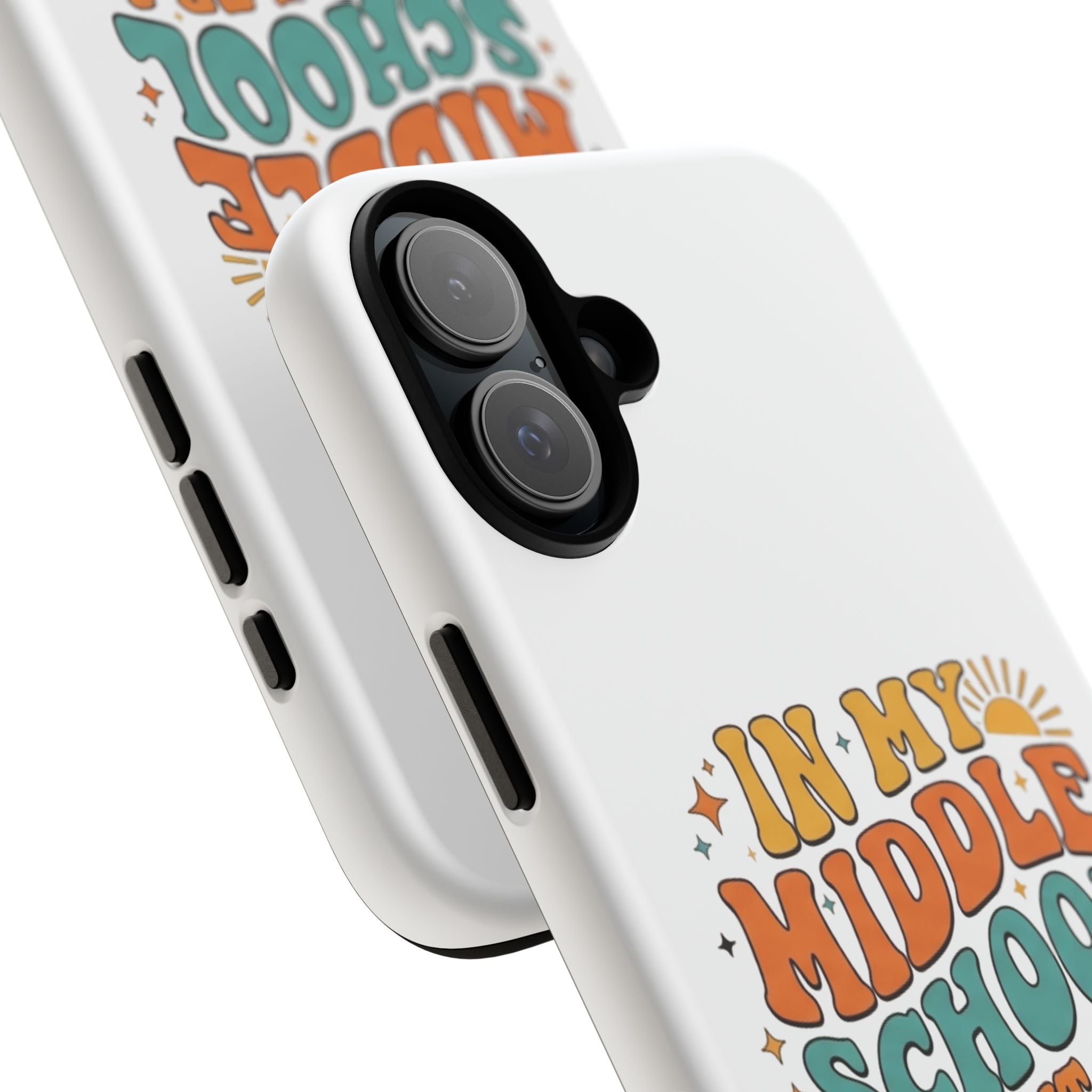 Middle School Parent Phone Case — "In My Middle School Parent Era" Retro Design