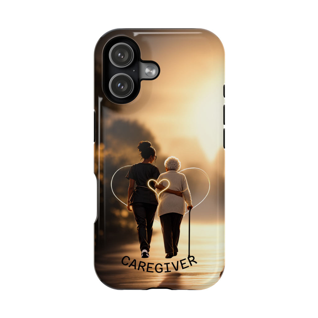 Caregiver Phone Case — Impact-Resistant Protective Case with Heart Design