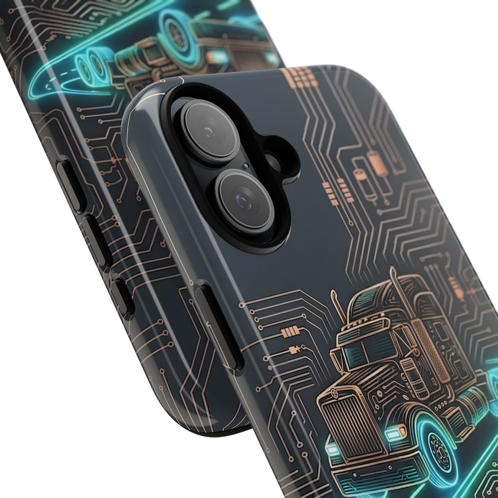 Truck Driver Gamer Phone Case — “Real Life. No Pause Button.”