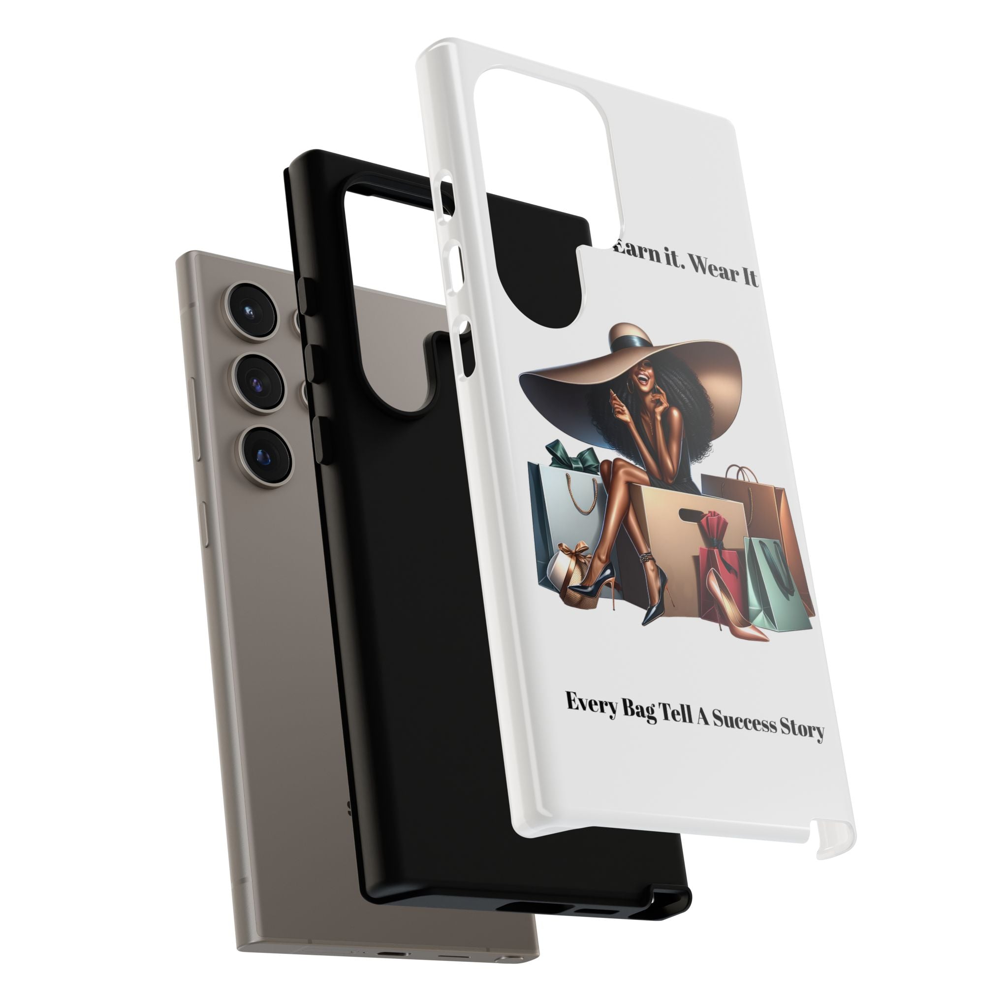 Phone Case - "Manifest It. Earn It. Wear It." Chic Shopper Design