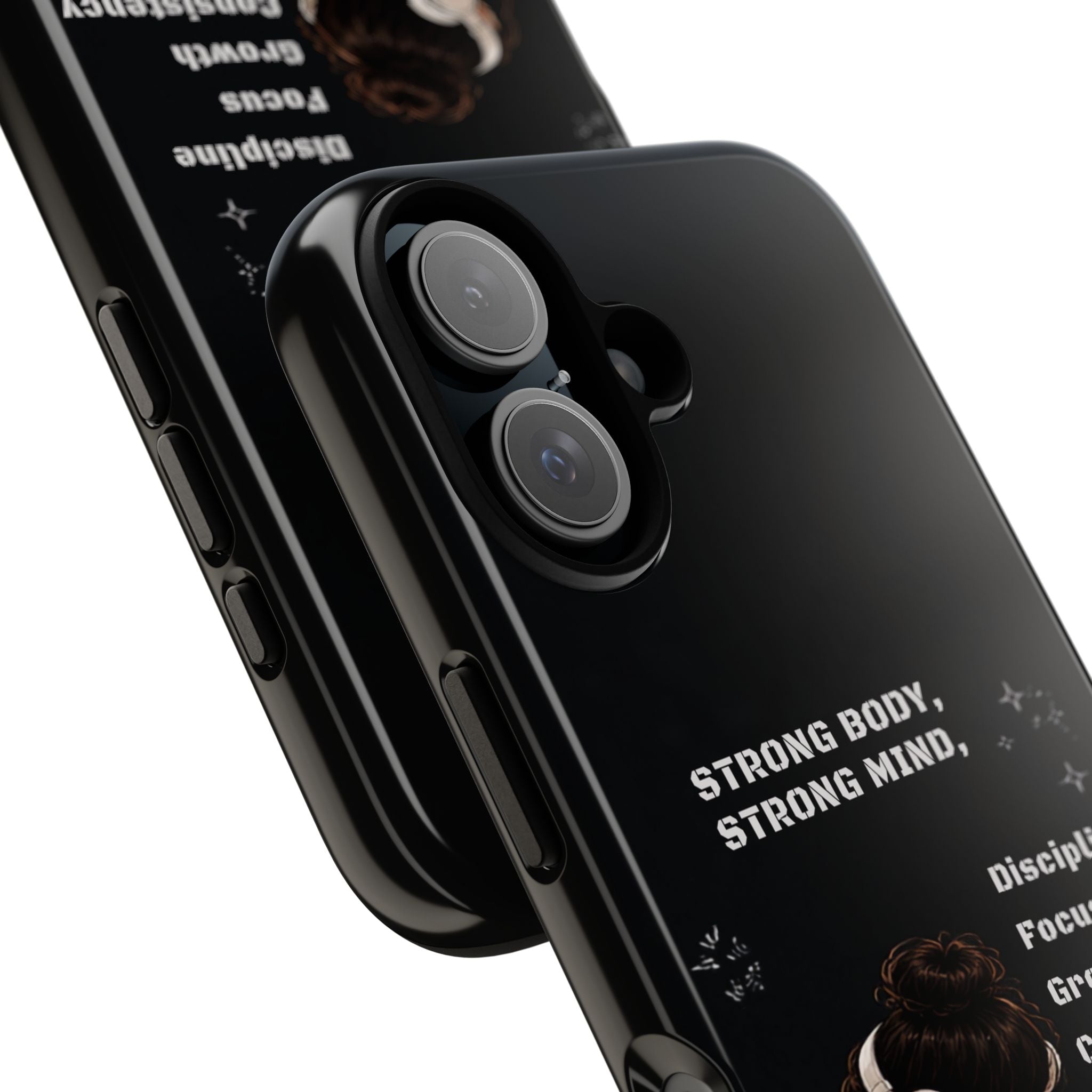 Strong Body, Strong Mind Phone Case — Motivational Fitness Protective Case