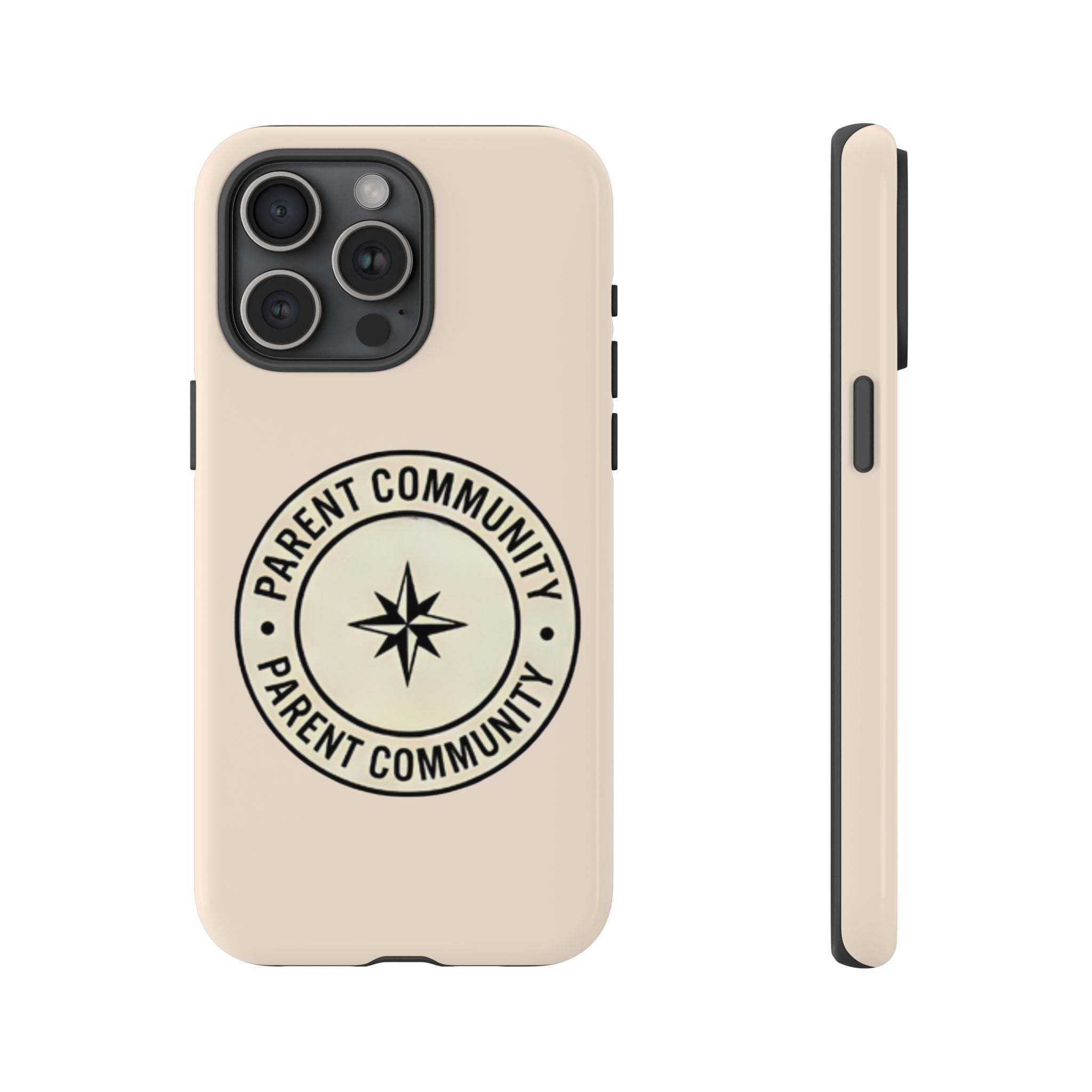Parent Community Tough Phone Case — Durable Compass Logo Protective Cover