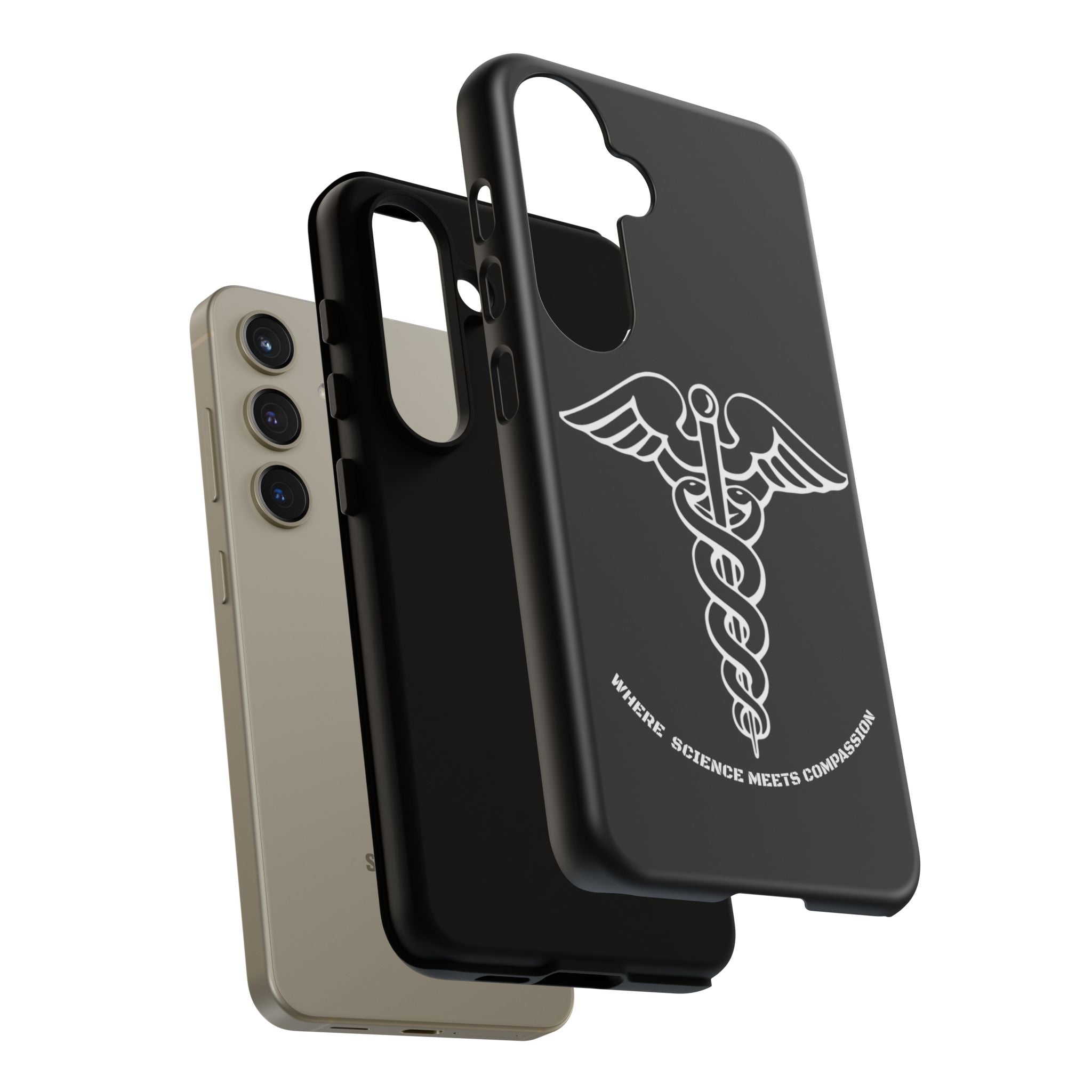 Medical Caduceus Phone Case — "Where Science Meets Compassion" Protective iPhone Cover